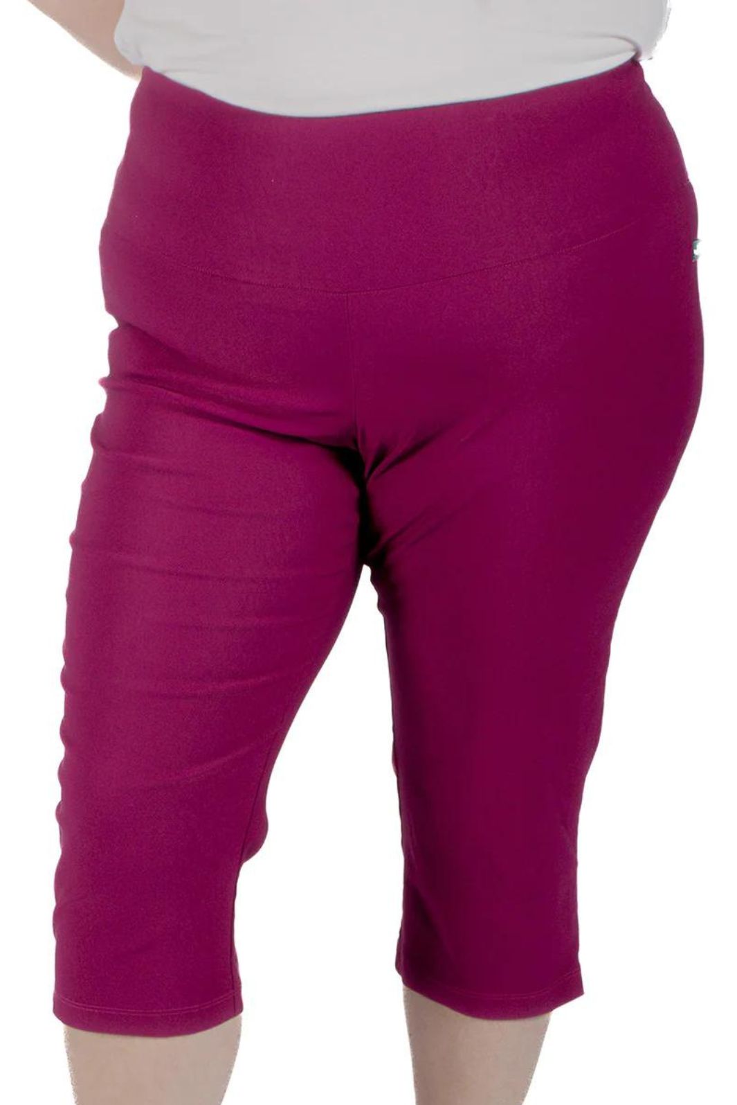 Terra & Sky Womens Plus Size Capri Pants 0X Pink Pull-On Wide-Leg Stylish  Casual | eBay