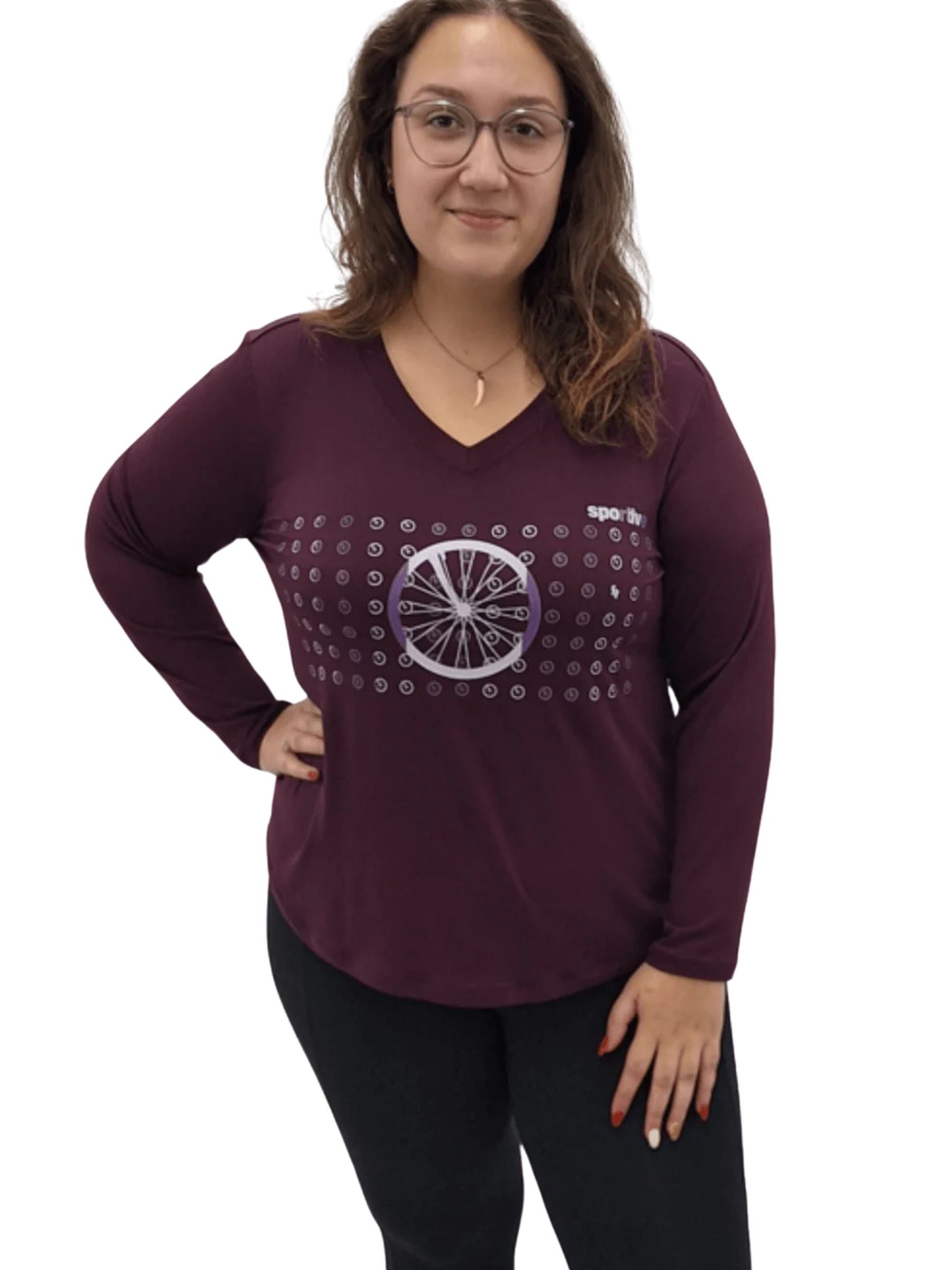 Plus Size Mont Valin Print Poly-Spandex Sweaters by Sportive Plus