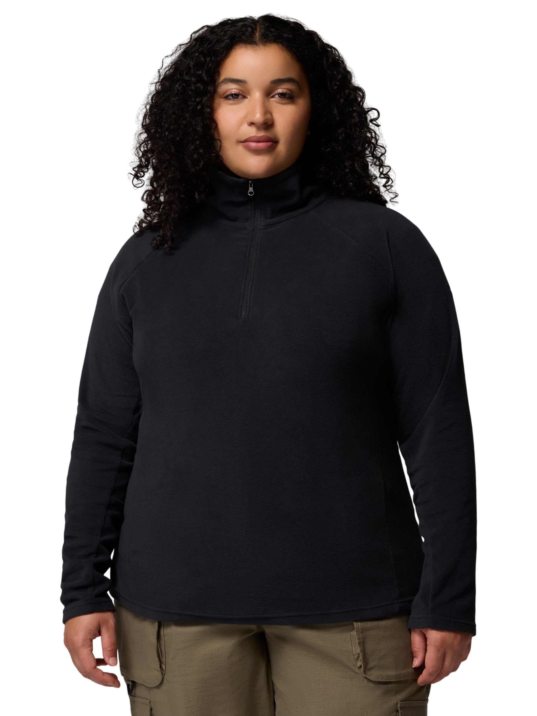 Chandail Glacial IV 1/2 Zip Taille Plus - Noir