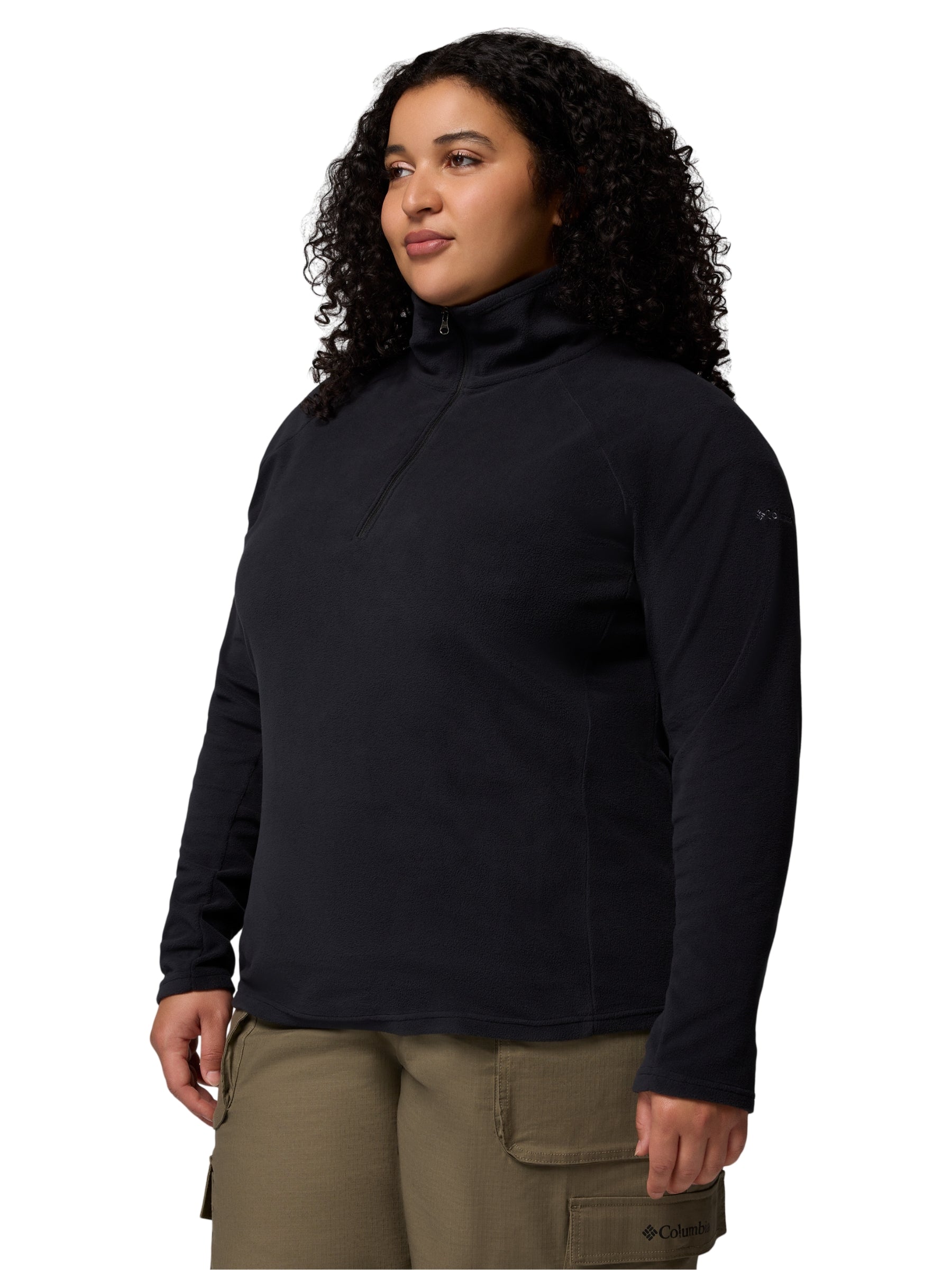 Chandail Glacial IV 1/2 Zip Taille Plus - Noir