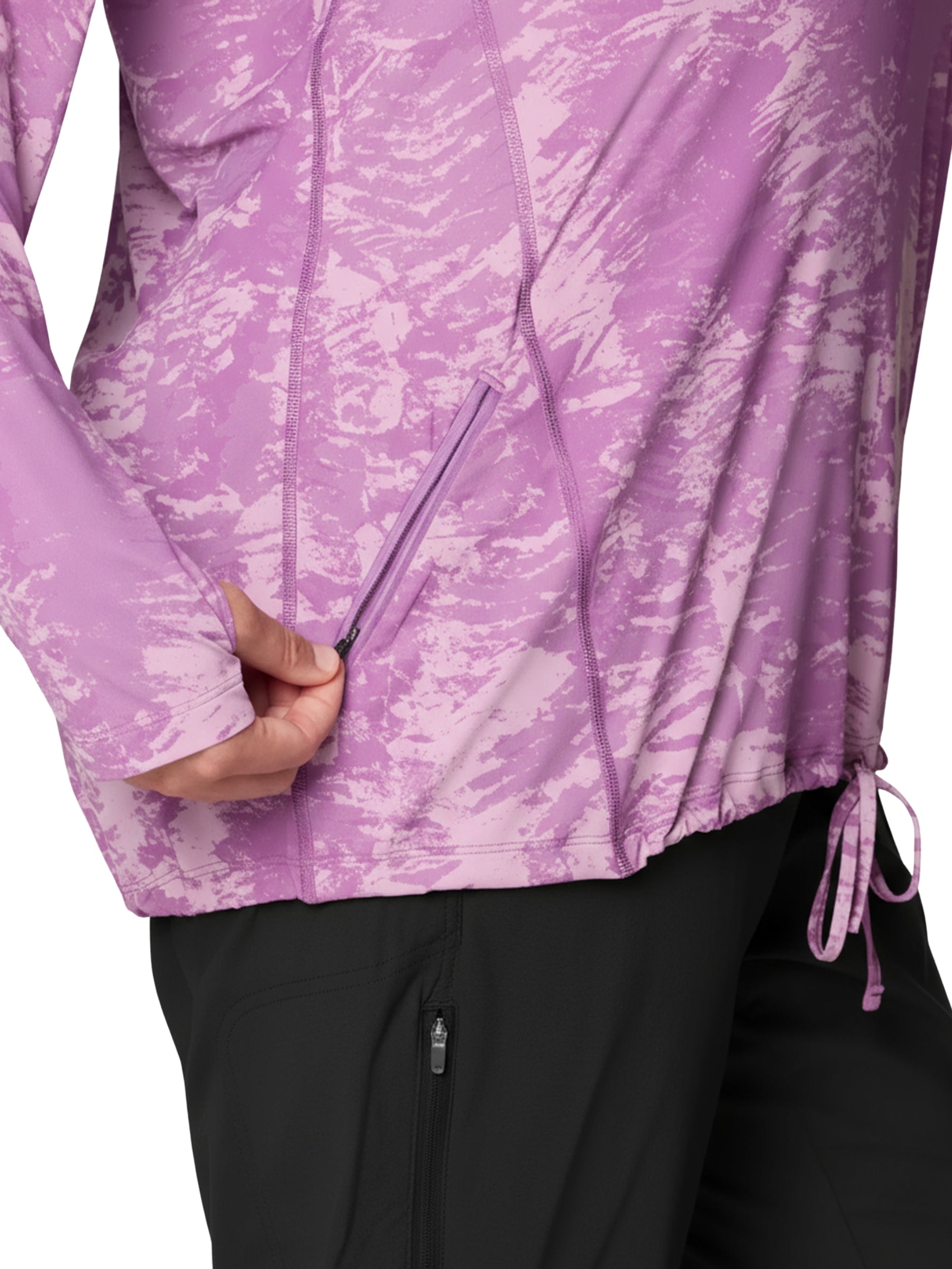 Crater Lake Plus Size Hoodie - Lilac Glow Ink