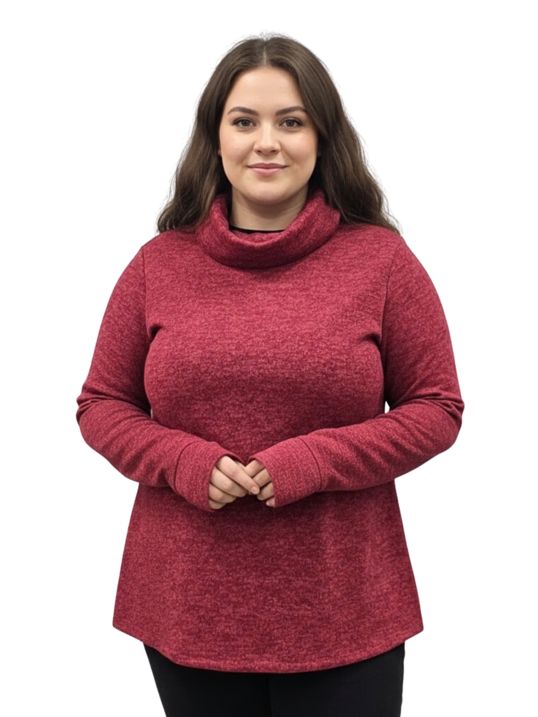 Chandail Galaxie Taille Plus - Framboise Rouge