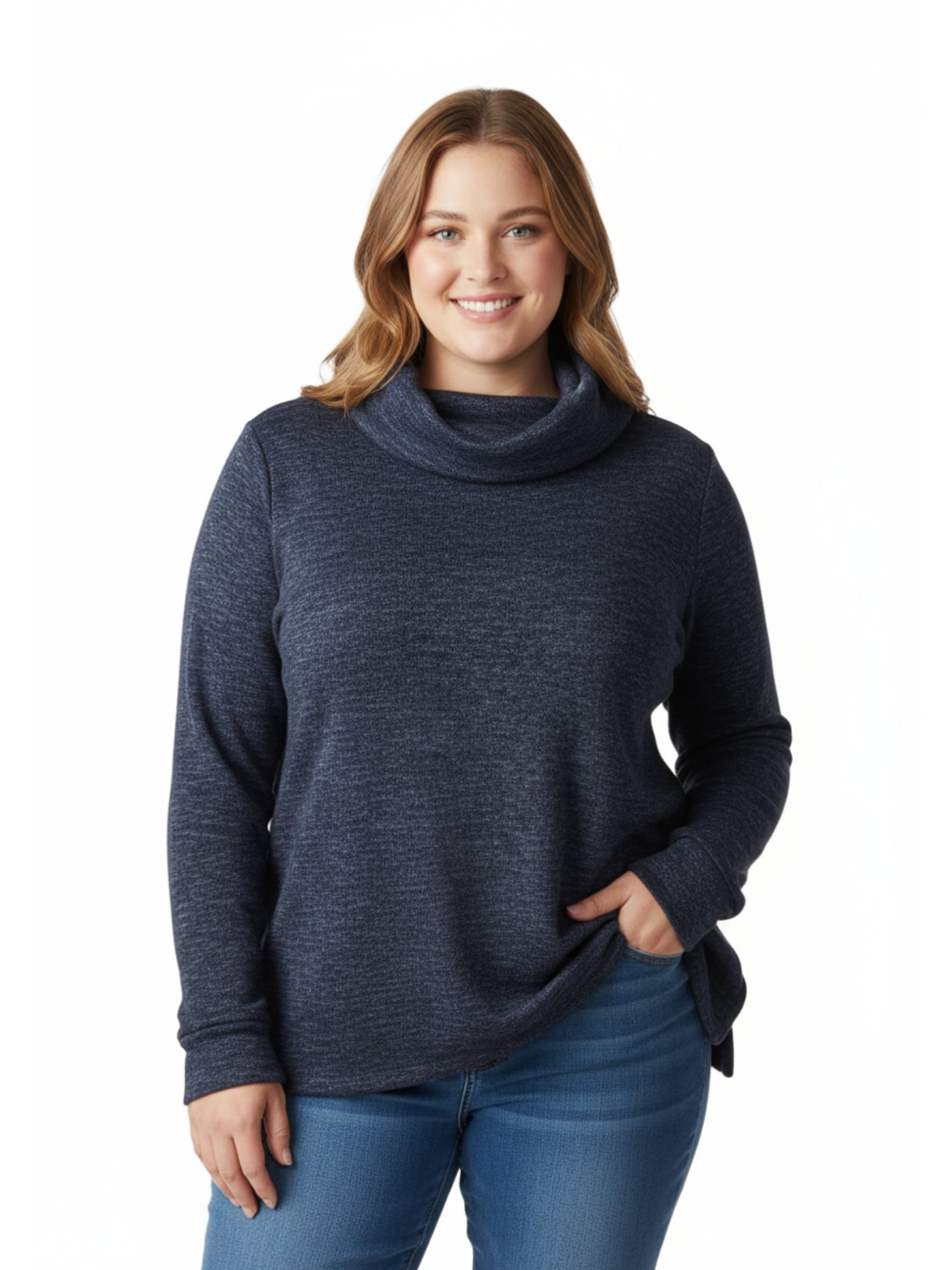 Chandail Galaxie Taille Plus - Marine