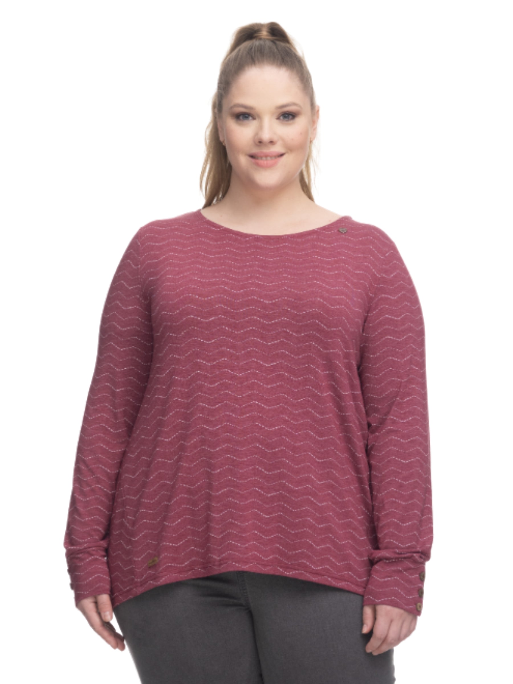 Chandail Malka Taille Plus - Wine Red