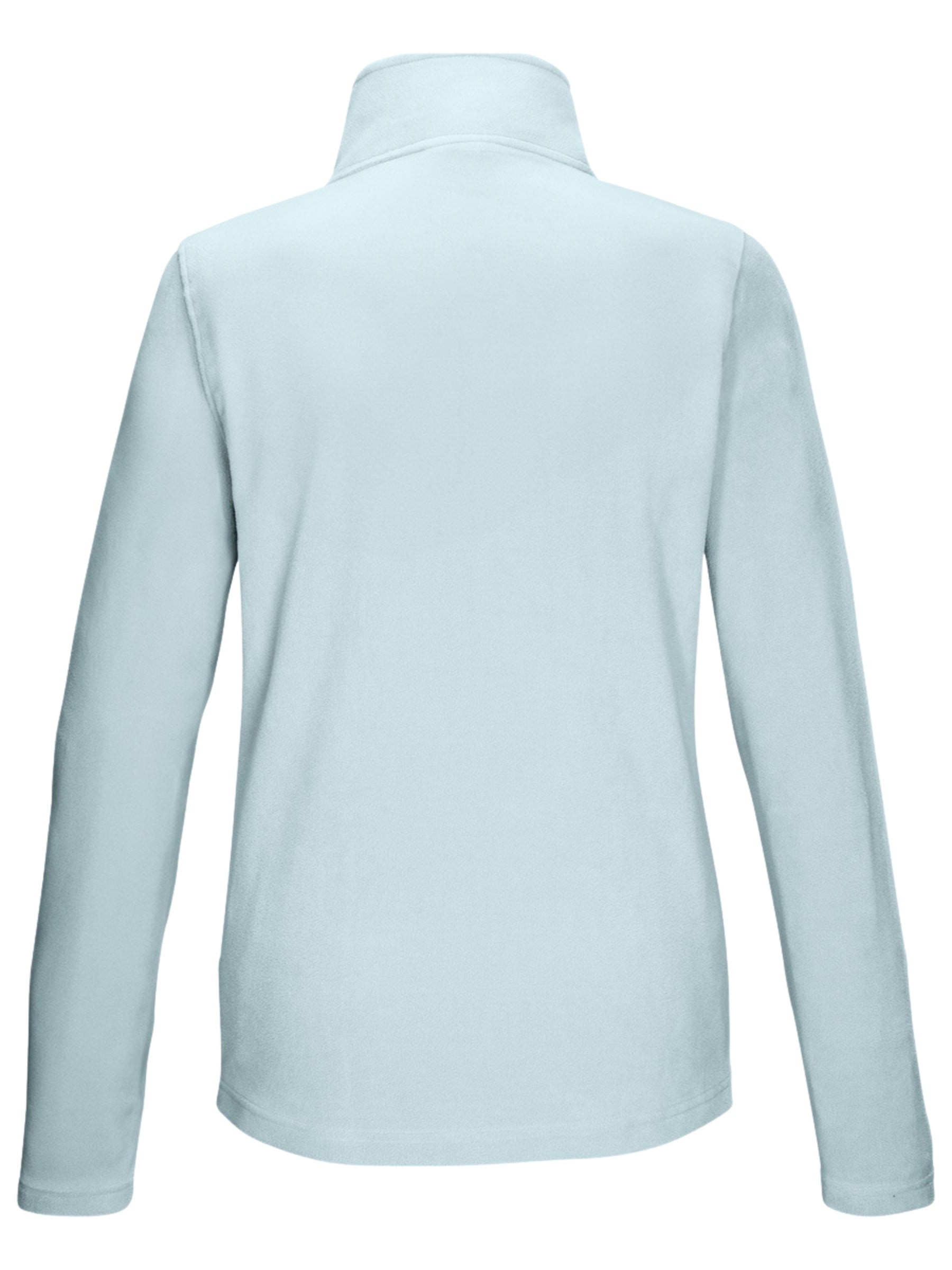 KSW 101 Plus Size 1/4 Zip Fleece Sweater - Light Ice Blue