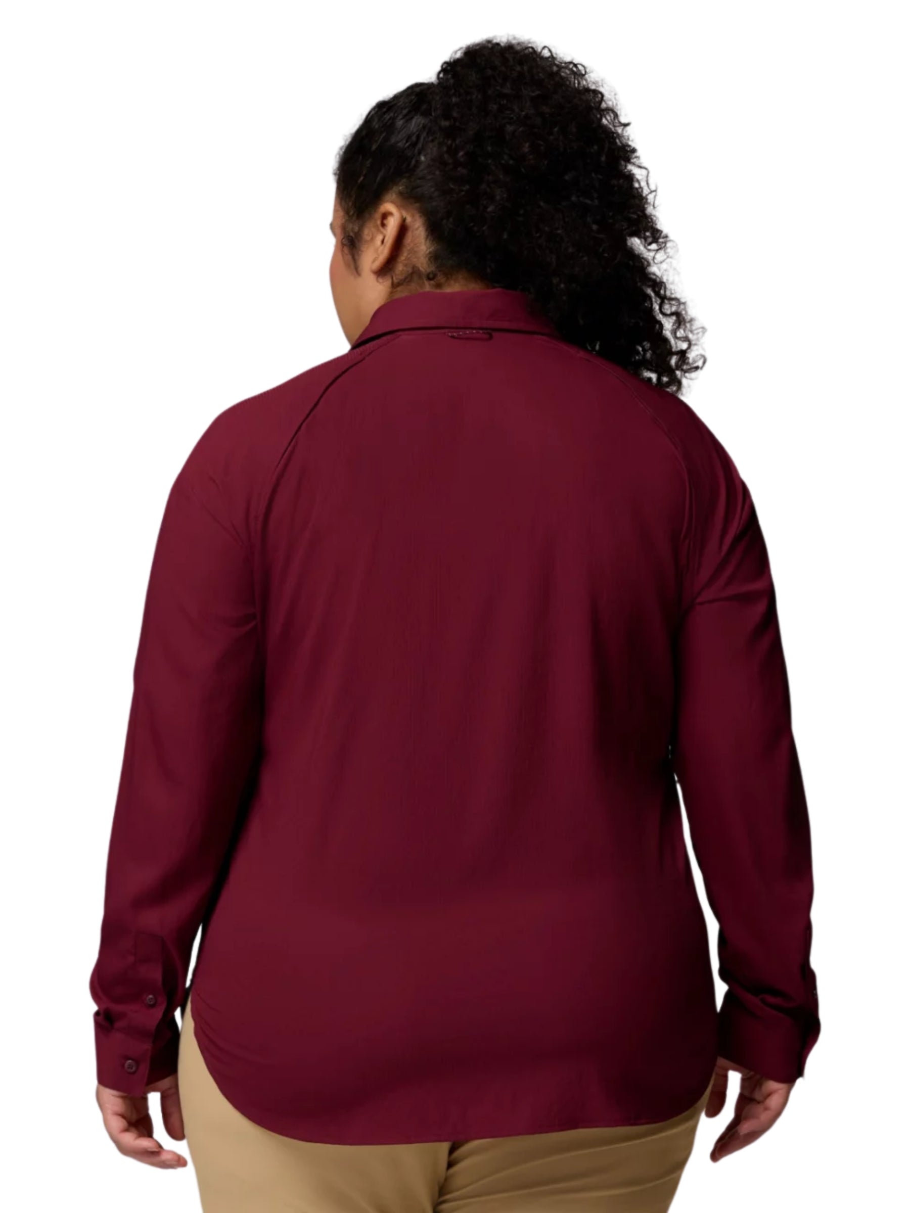 Plus Size Silver Ridge Utility Shirt - Rich Wine