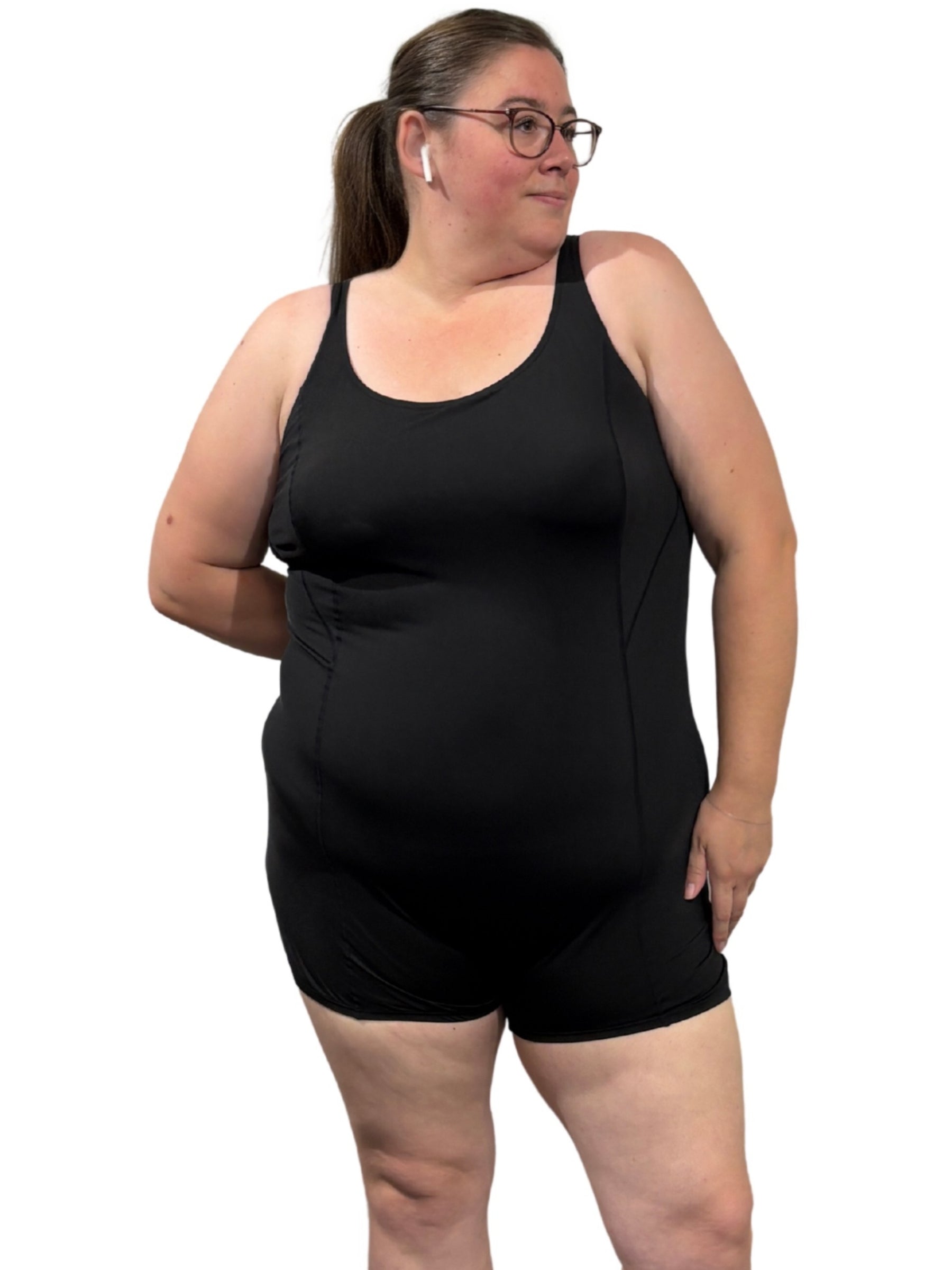 Plus Size Aquatic Wetsuit - Black