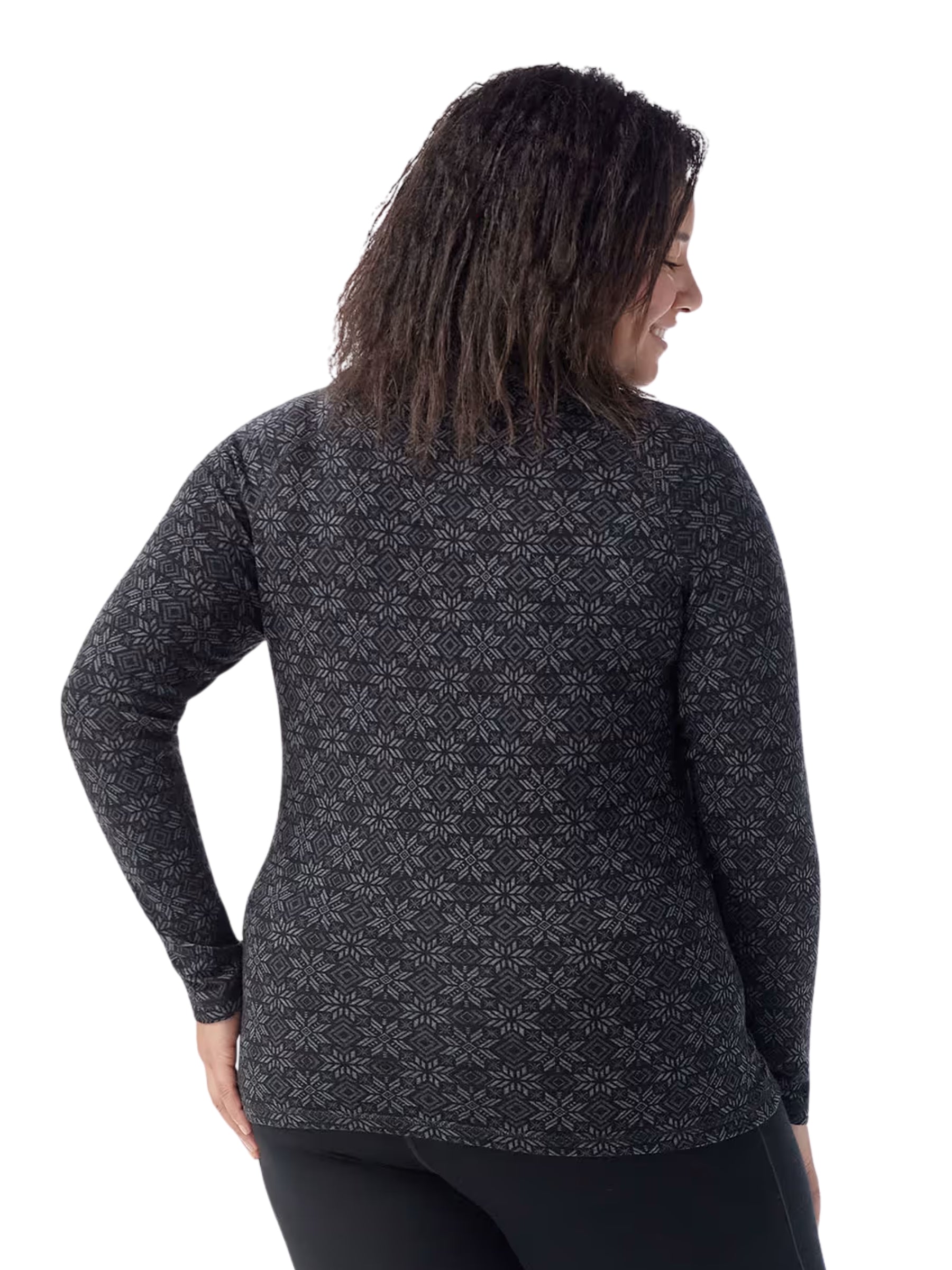 Couche de Base Haut En Merino Taille Plus (Black Digi Snow) de Smartwool