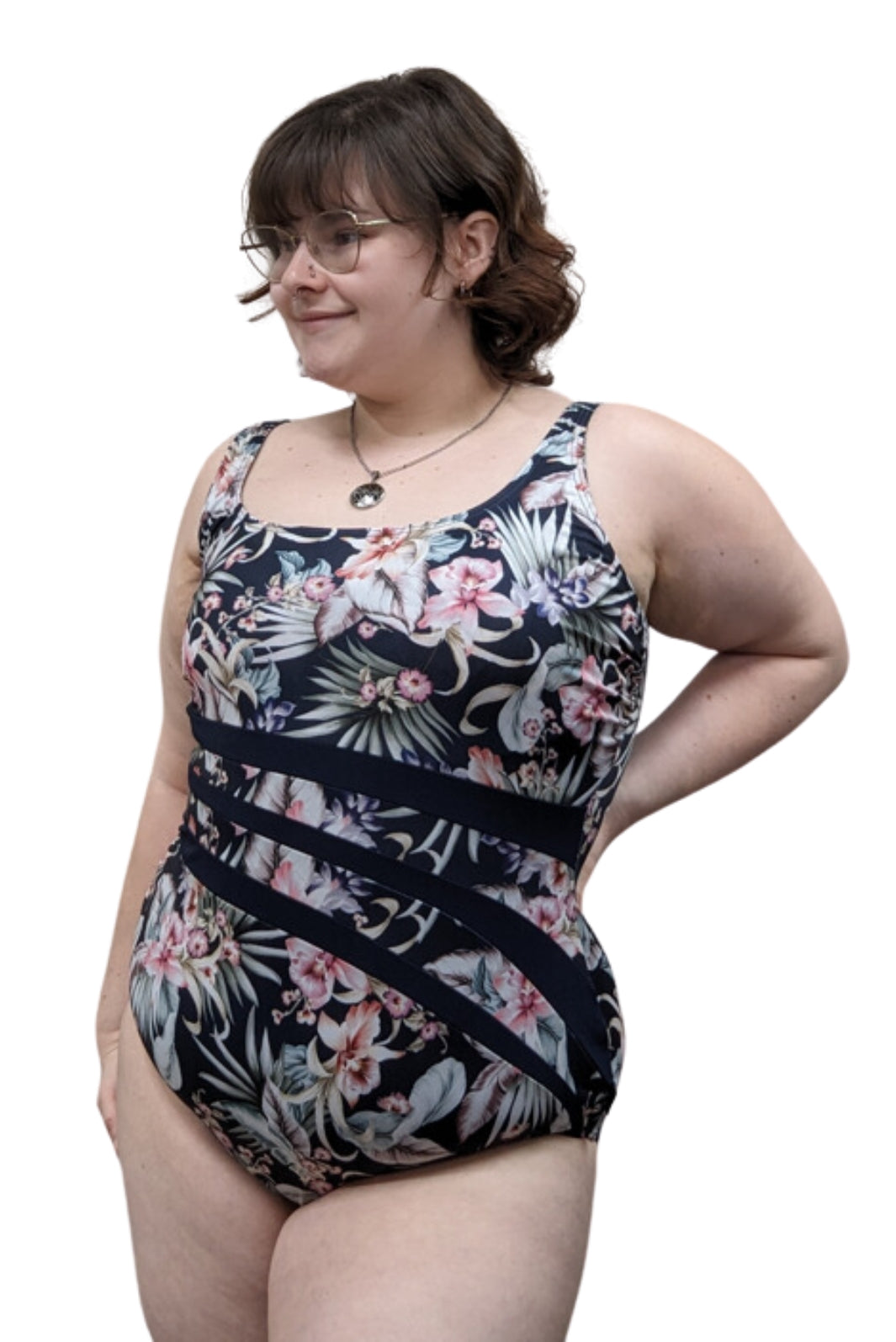 Finz Wave Spliced Plus Size DD/E Cup Swimsuit