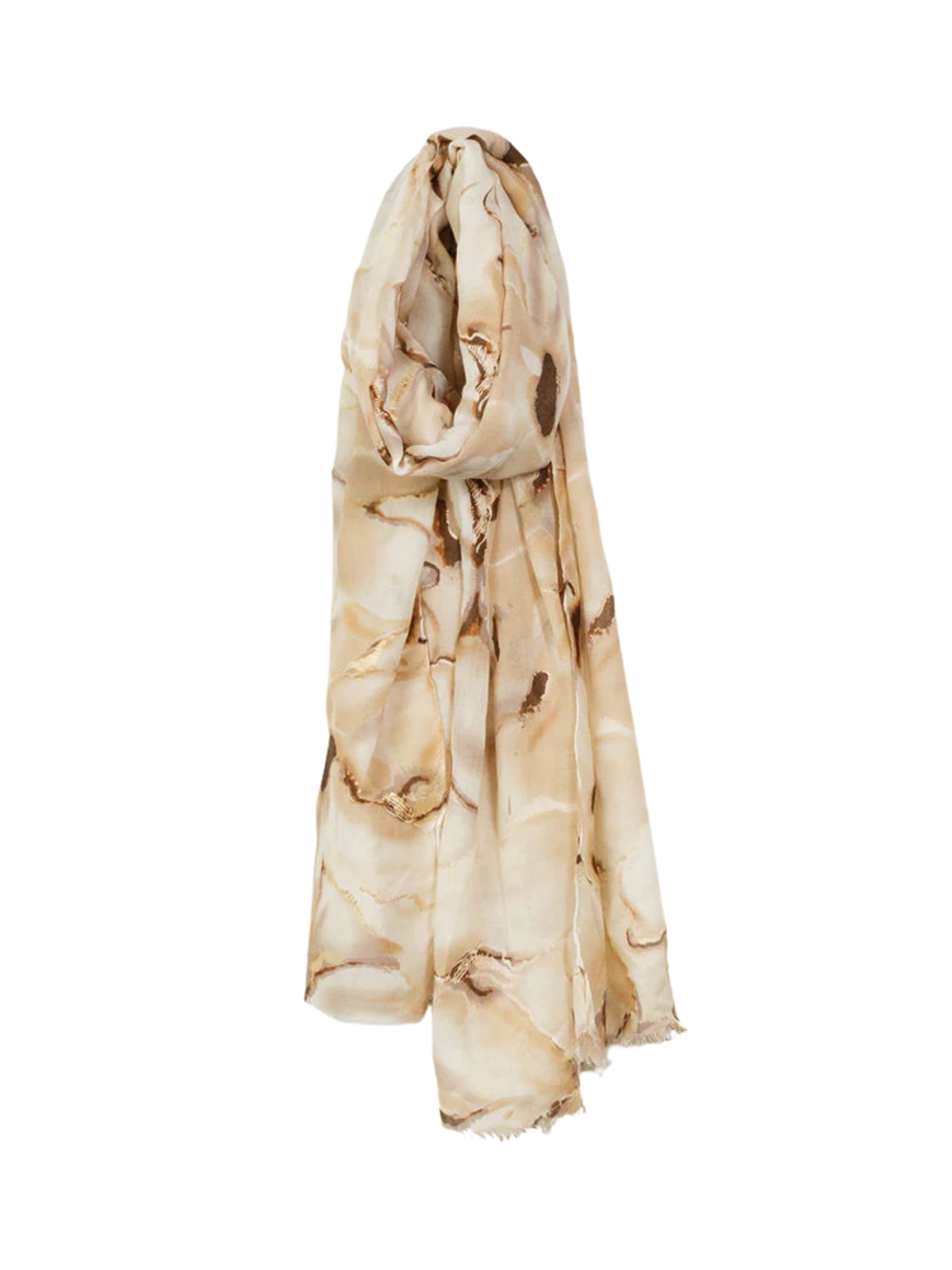 Foulard Léger à Doux Imprimés - Beige