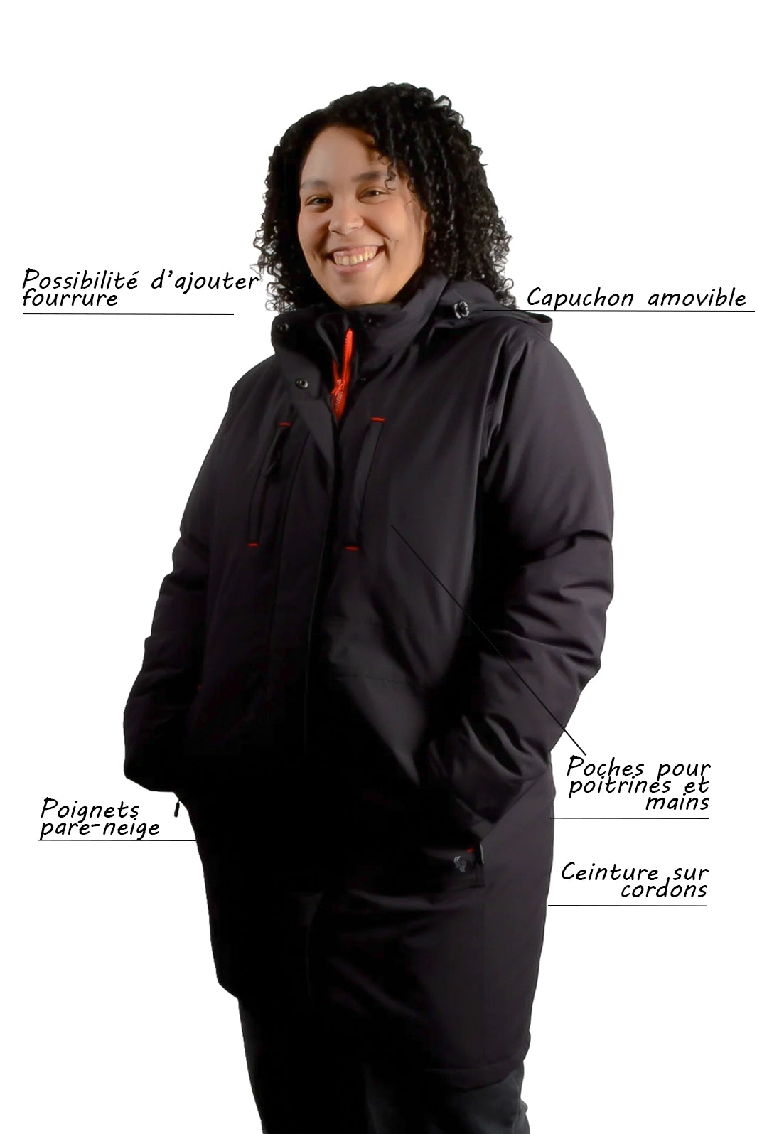  Manteau isolé pour l'hiver glacial Harfang II Taille Plus de Sportive Plus