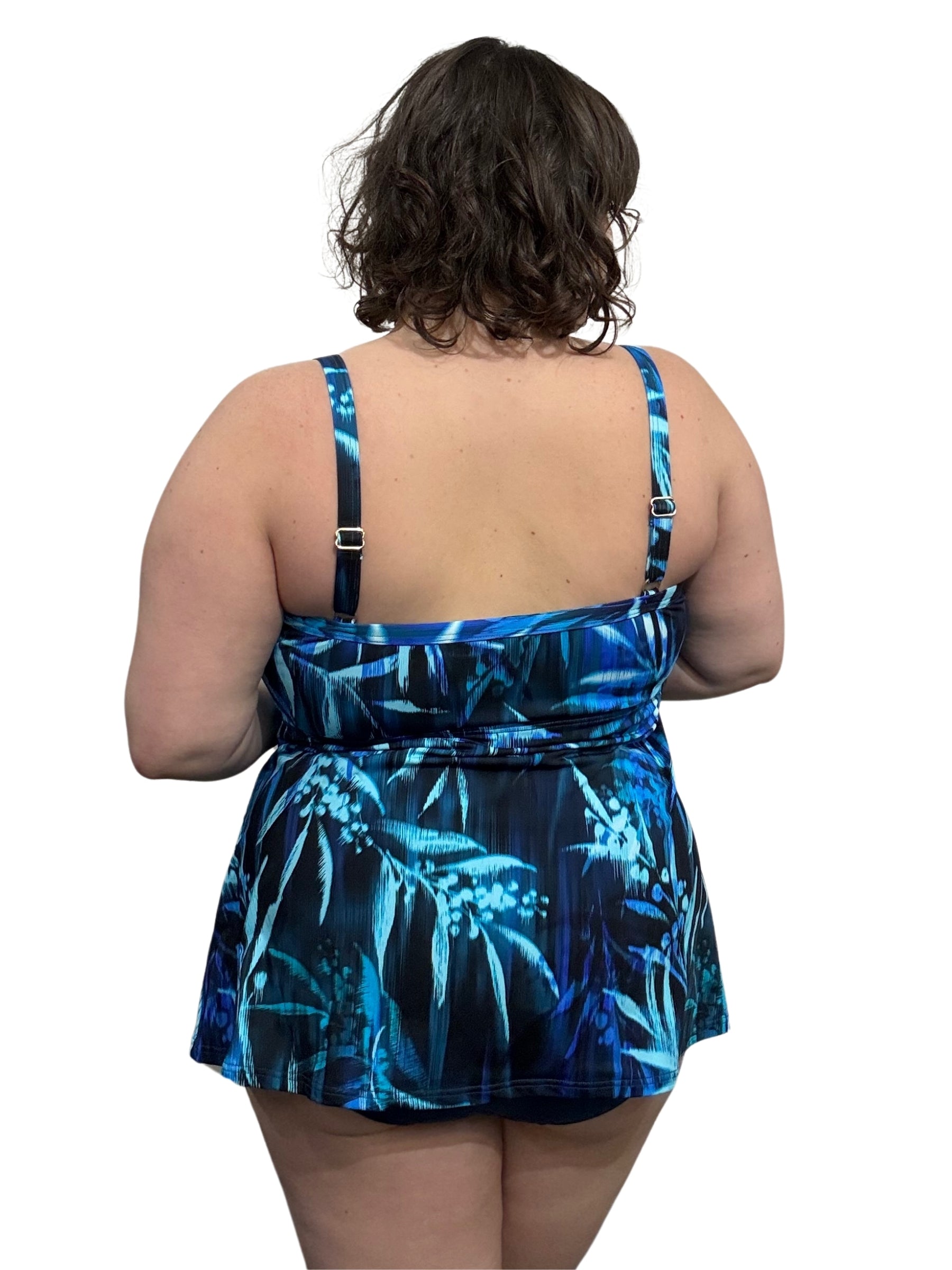 Plus Size Rainforest Swimsuit Top - Arctic