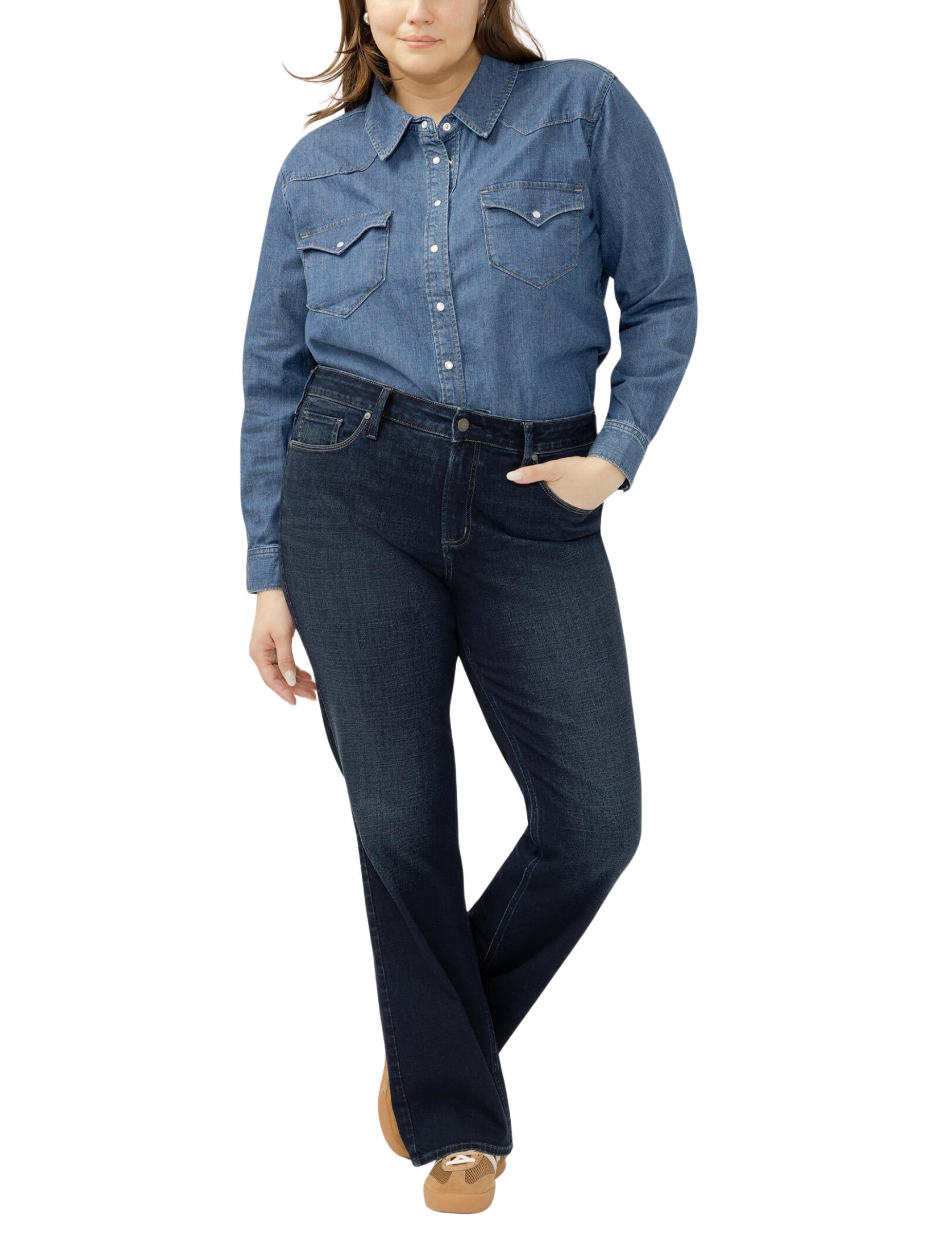 Jeans Suki Bootcut Stretch Luxe Taille Plus - Amora