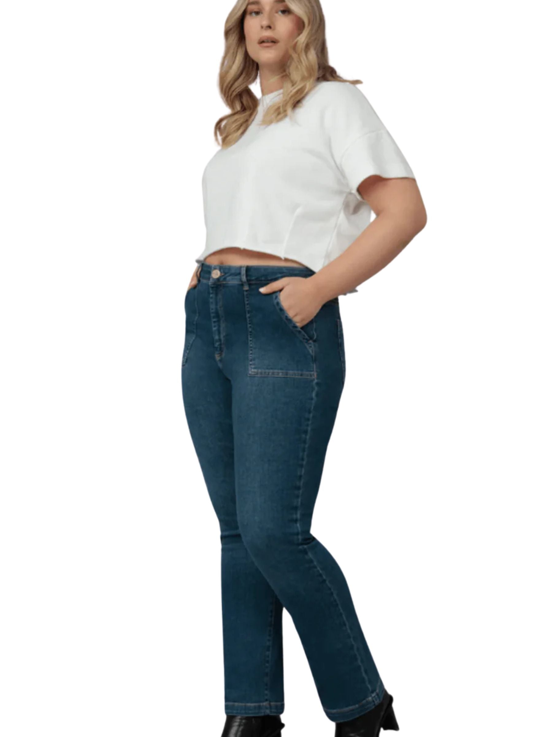 Plus Size Straight Jeans Denver-RCB2 From Lola Jeans