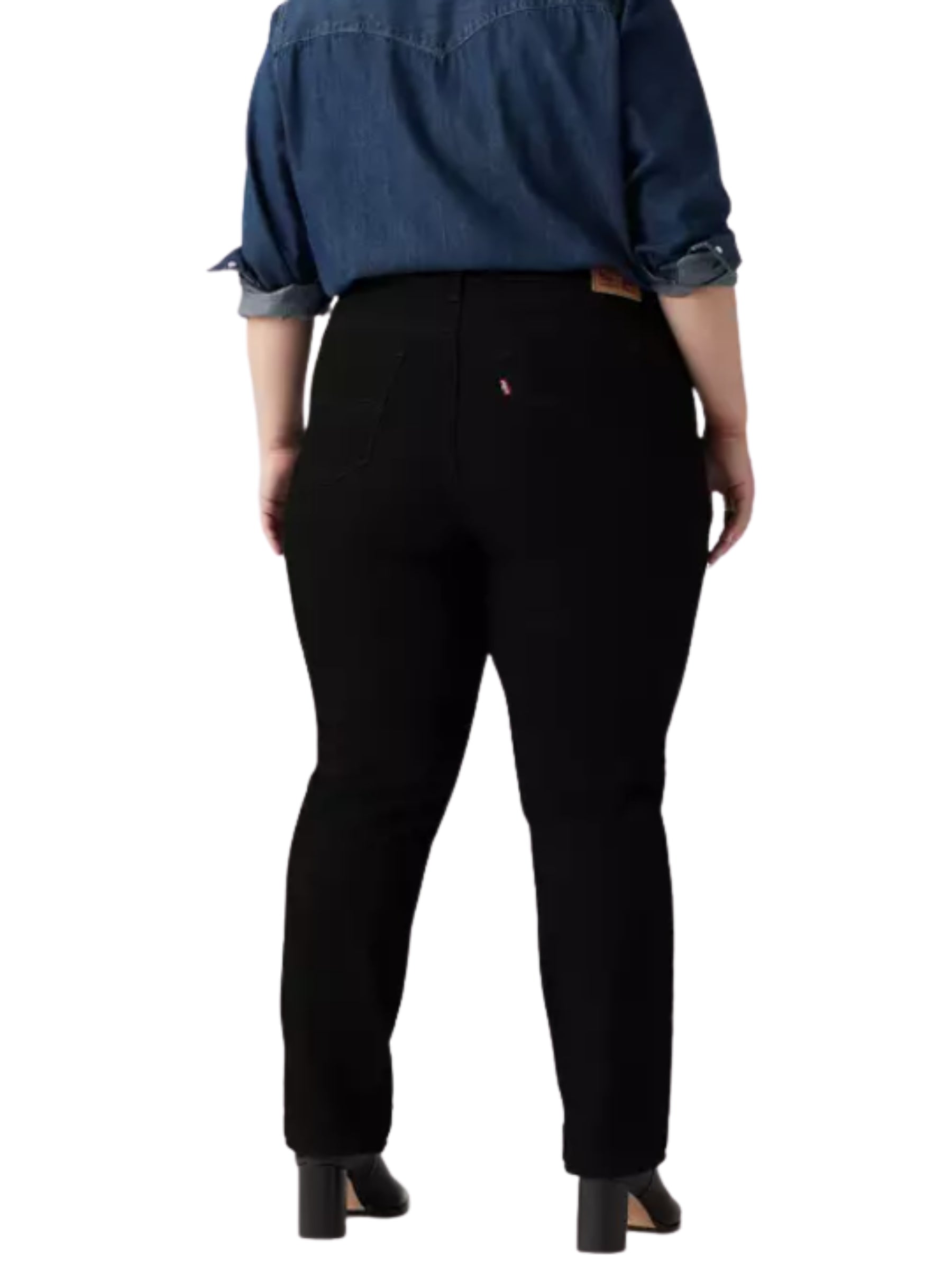 314 Plus Size Straight Leg Jeans - Soft Black