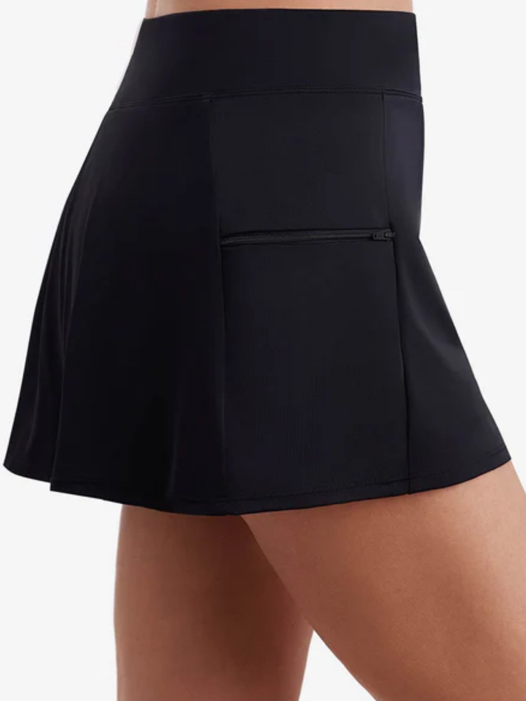 Jupe-Culotte Maillot Taille Plus - Noir