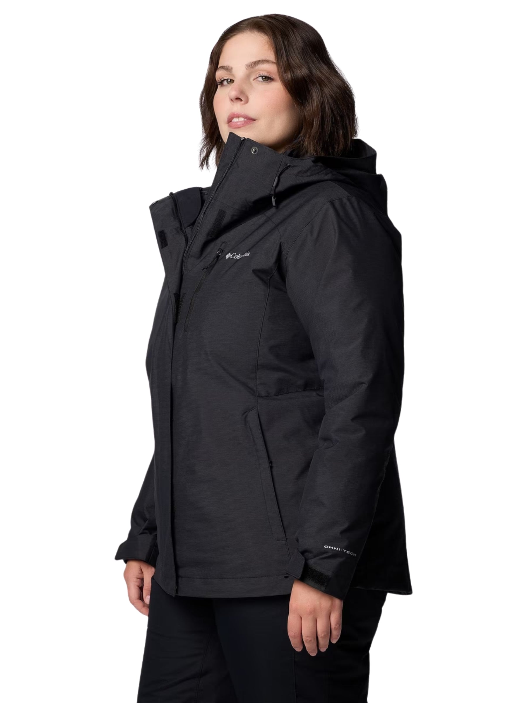Whirlibird Interchangeable Coat V Plus Size - Black