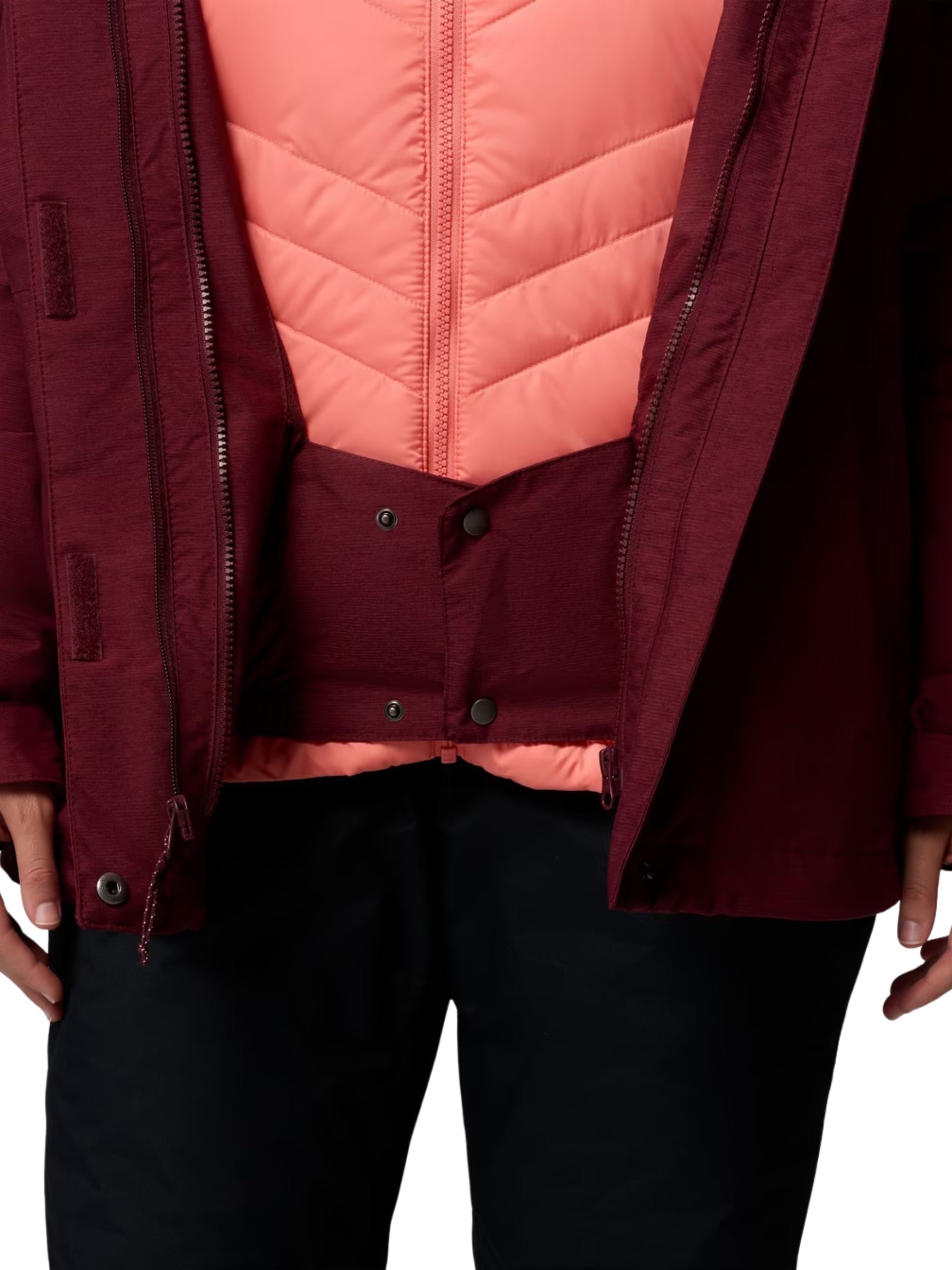 Whirlibird V Interchangeable Coat Plus Size - Rich Wine Cross Dye