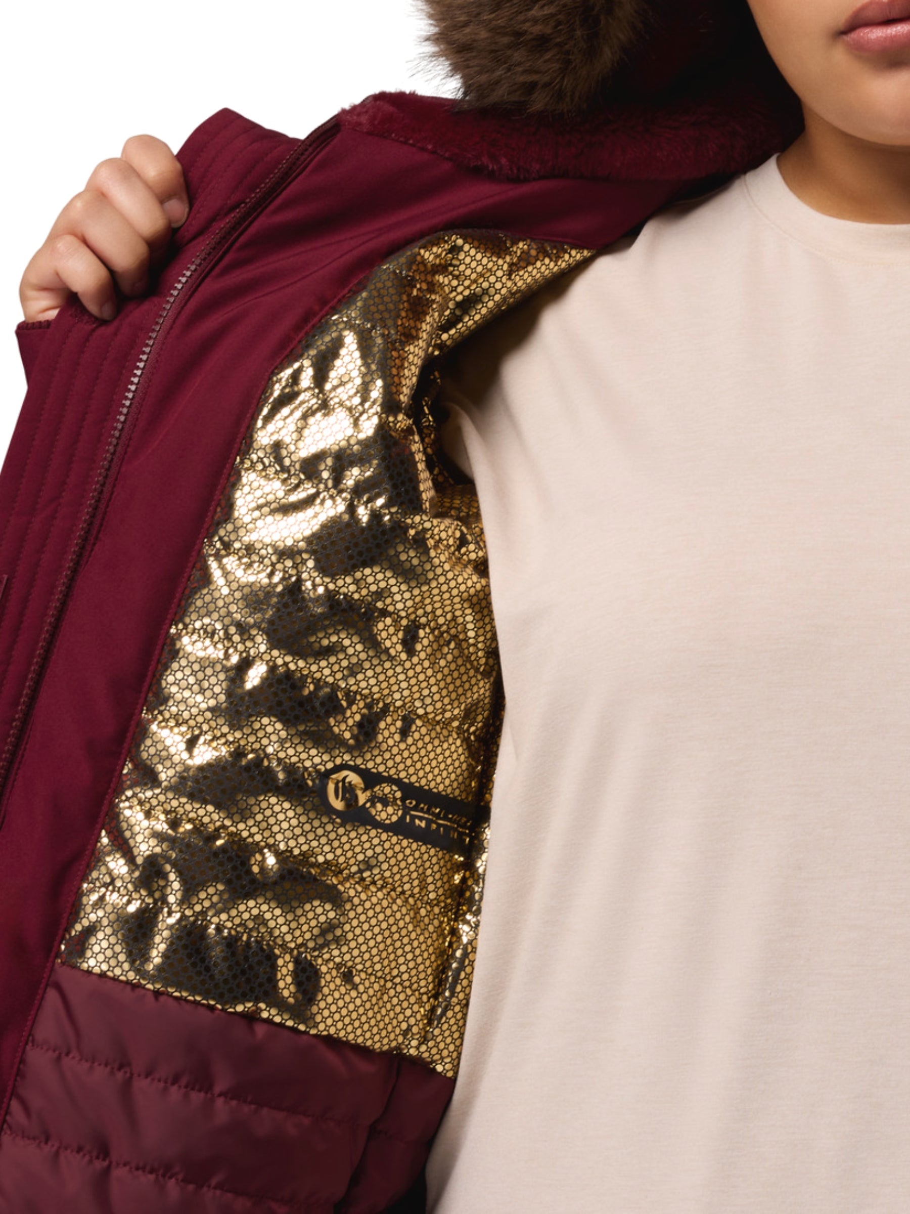 Payton Pass II Insulated Coat Plus Size - Rich Wine