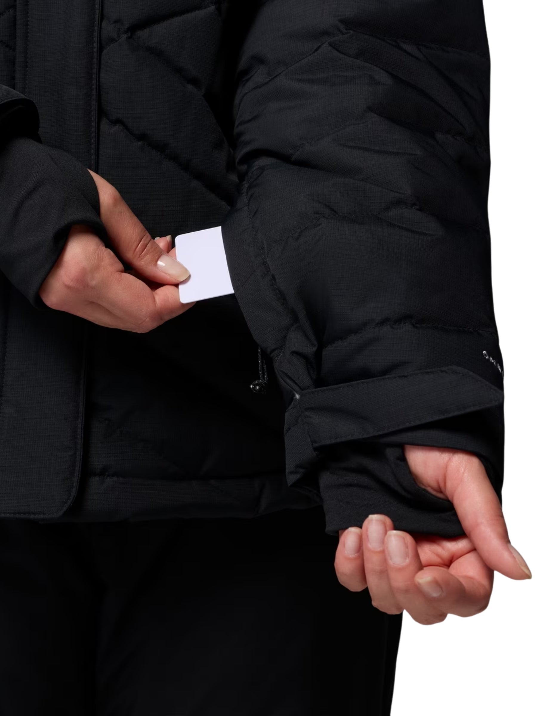 Lay D Down V Plus Size Coat - Black