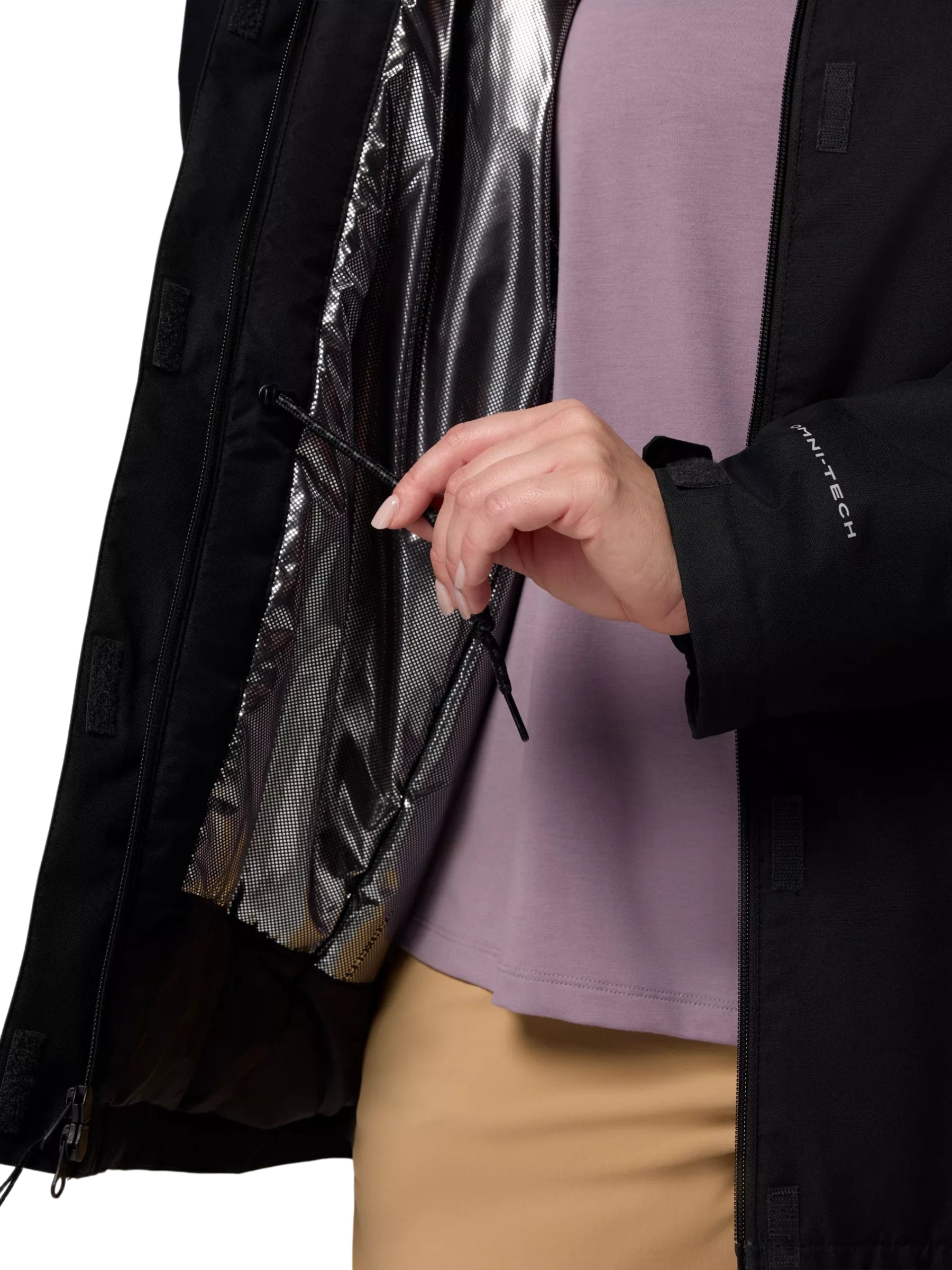 Hikebound II Plus Size Insulated Long Coat - Black