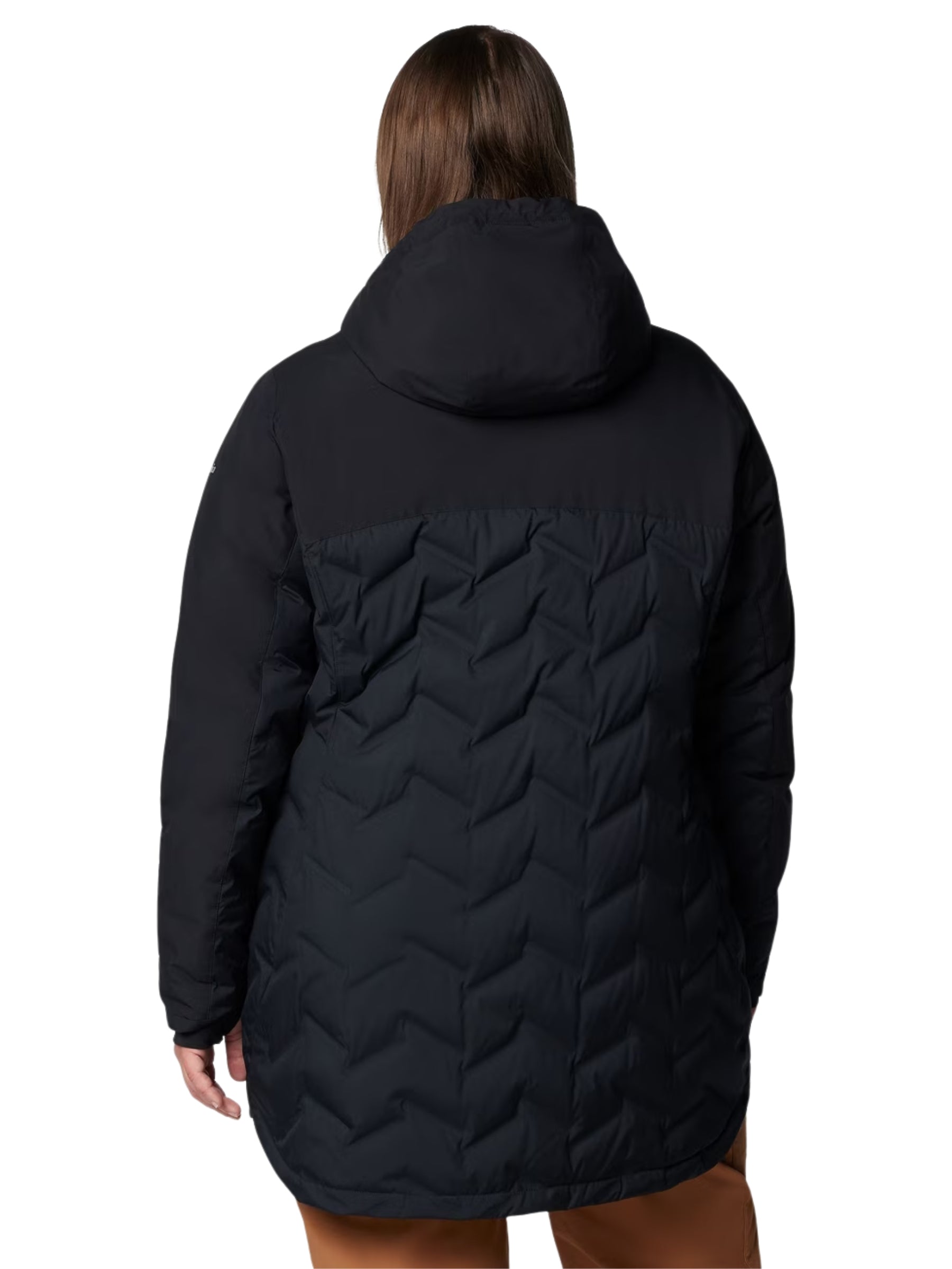 Manteau Mi-long Mountain Croo III Taille Plus - Noir