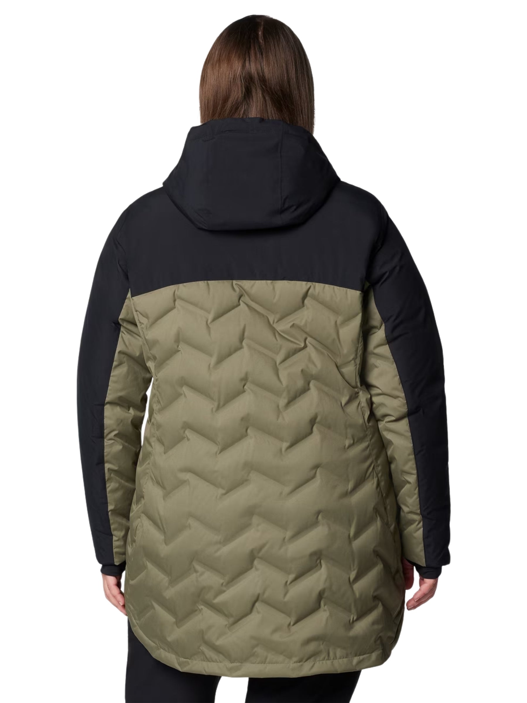Manteau Mi-long Mountain Croo III Taille Plus - Stone Green & Black