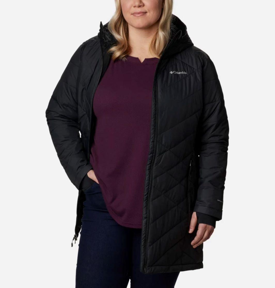 Veste Longue Taille Plus avec Capuchon Heavenly de Columbia