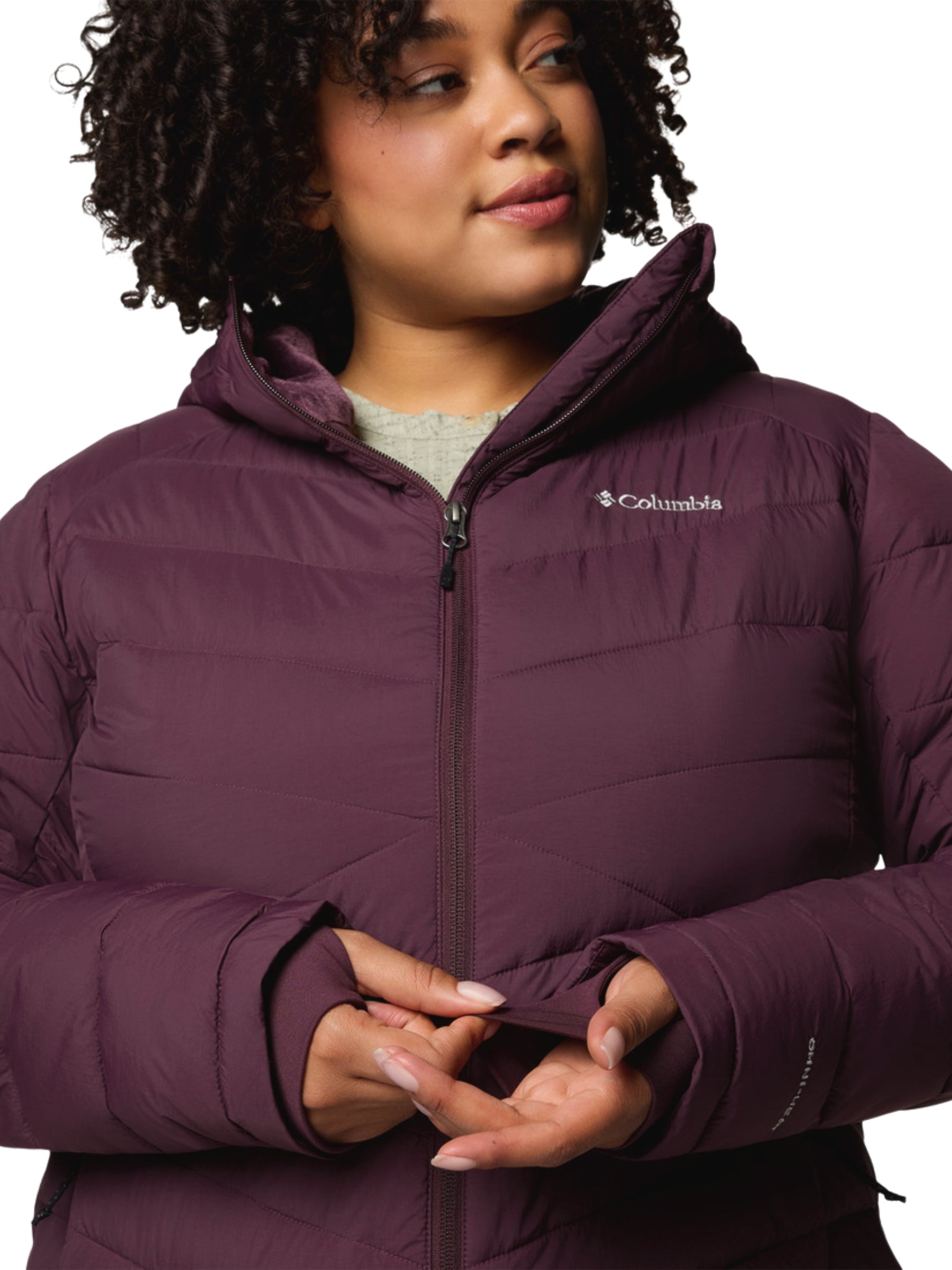 Joy Peak II Plus Size Hooded Coat - Moonvista