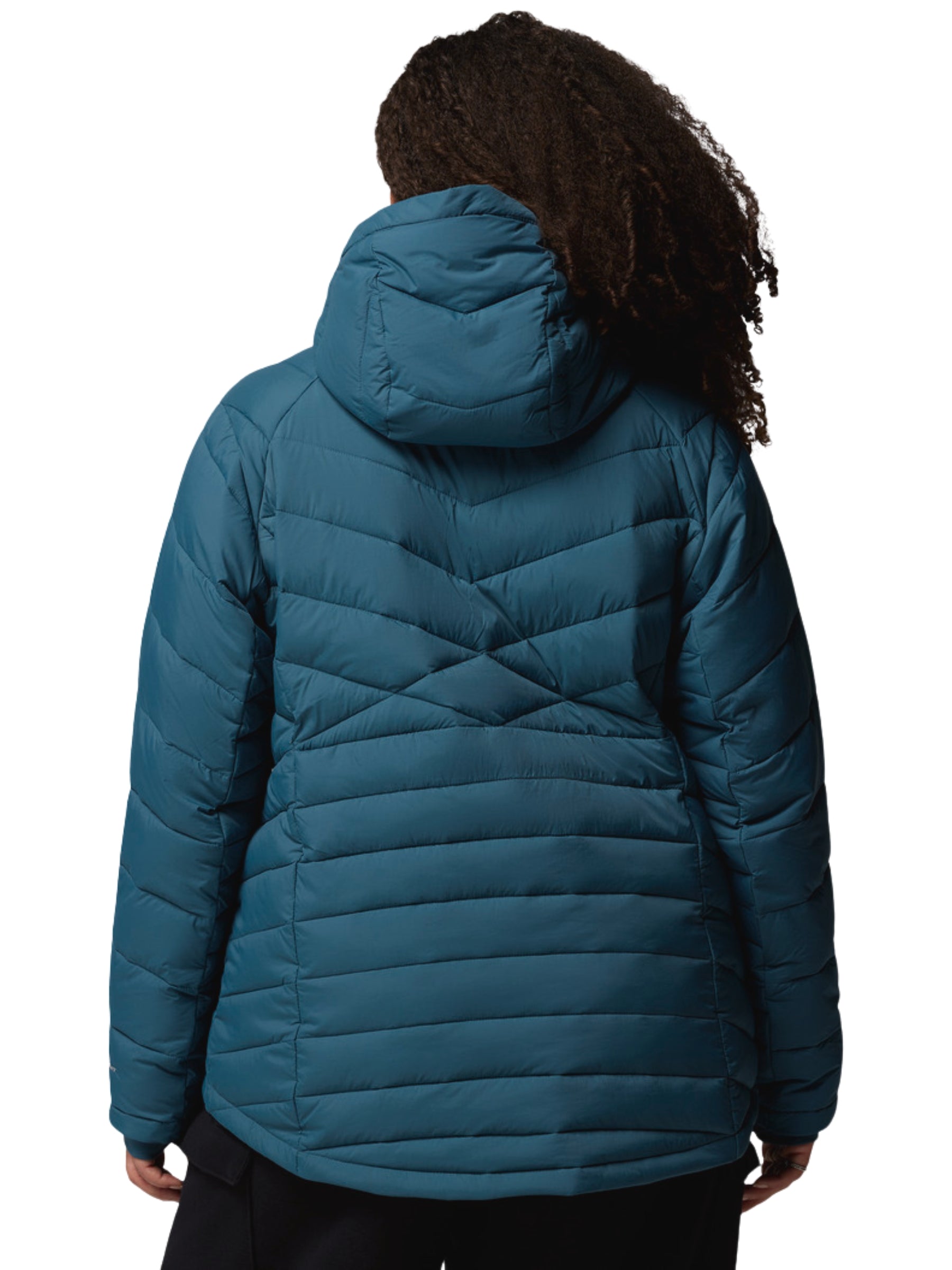 Joy Peak II Plus Size Hooded Coat - Everblue