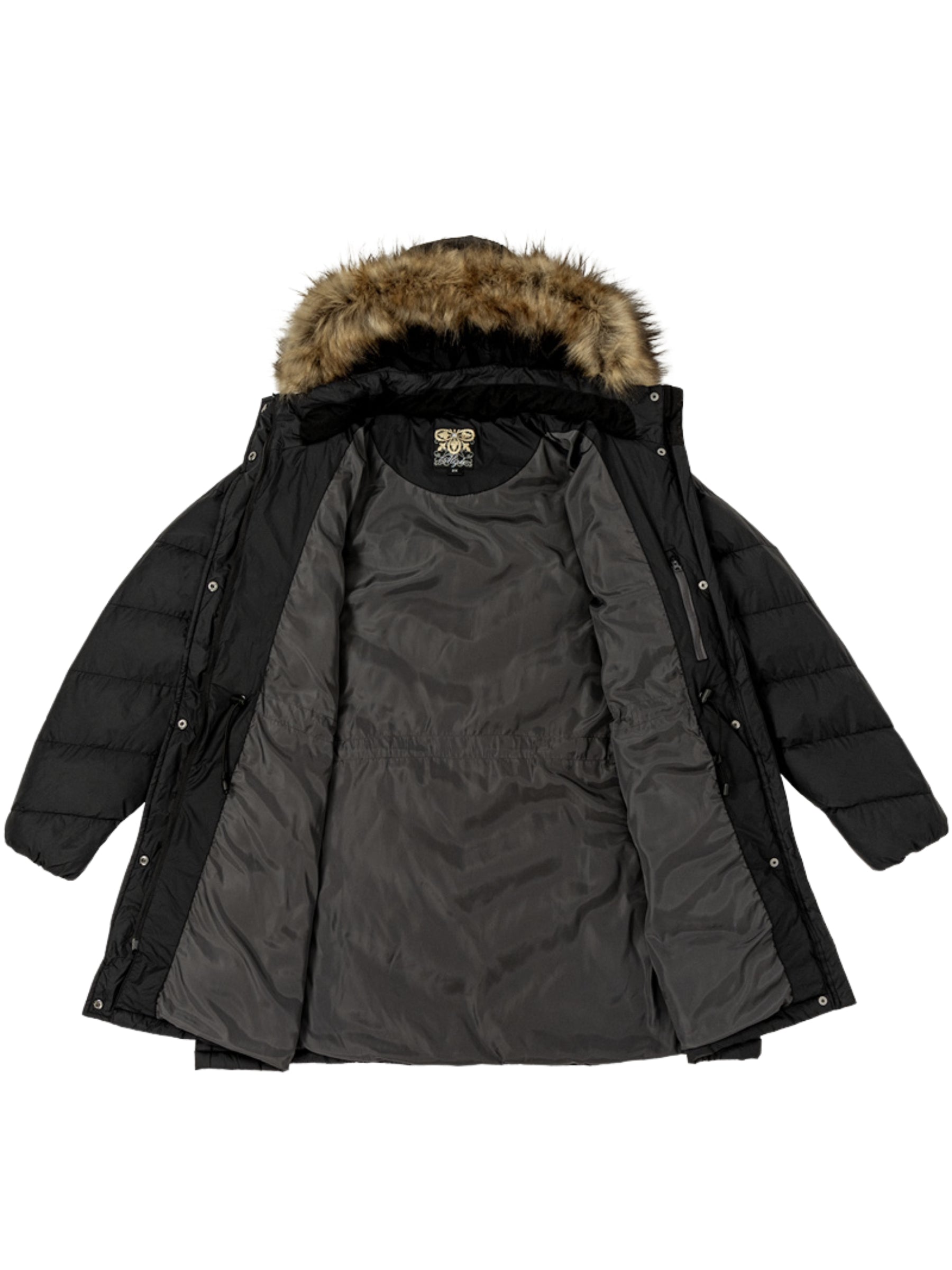 Cirrus Plus Size Winter Coat - Black