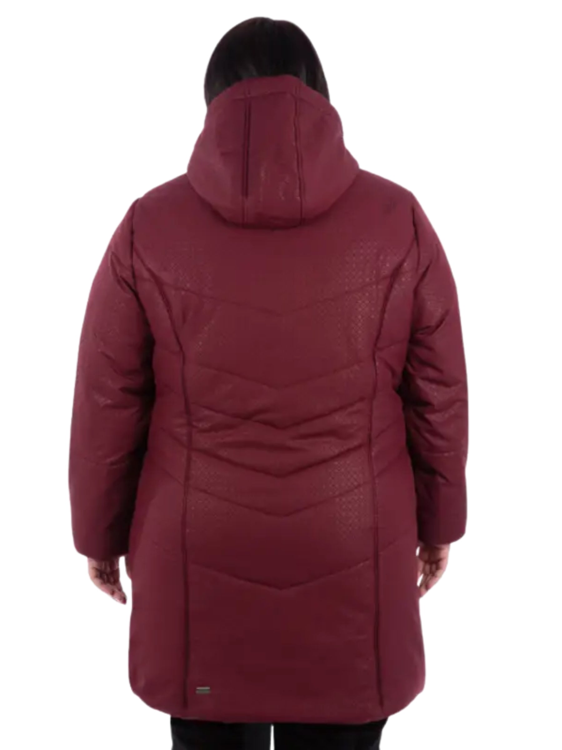 Manteau d'Hiver Vogue Taille Plus - Cabernet
