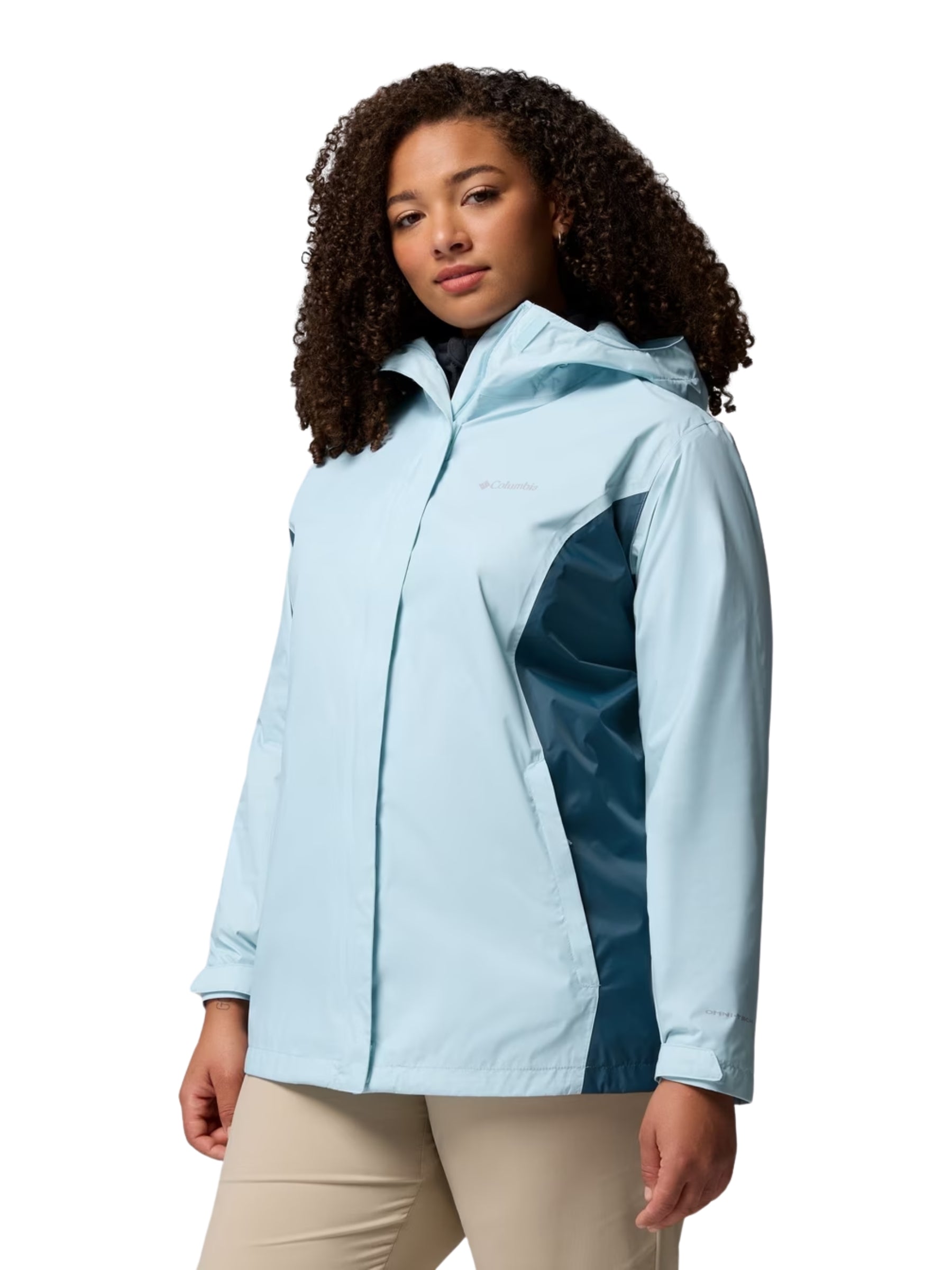 Arcadia II Plus Size Coat - Light Navy & Everblue