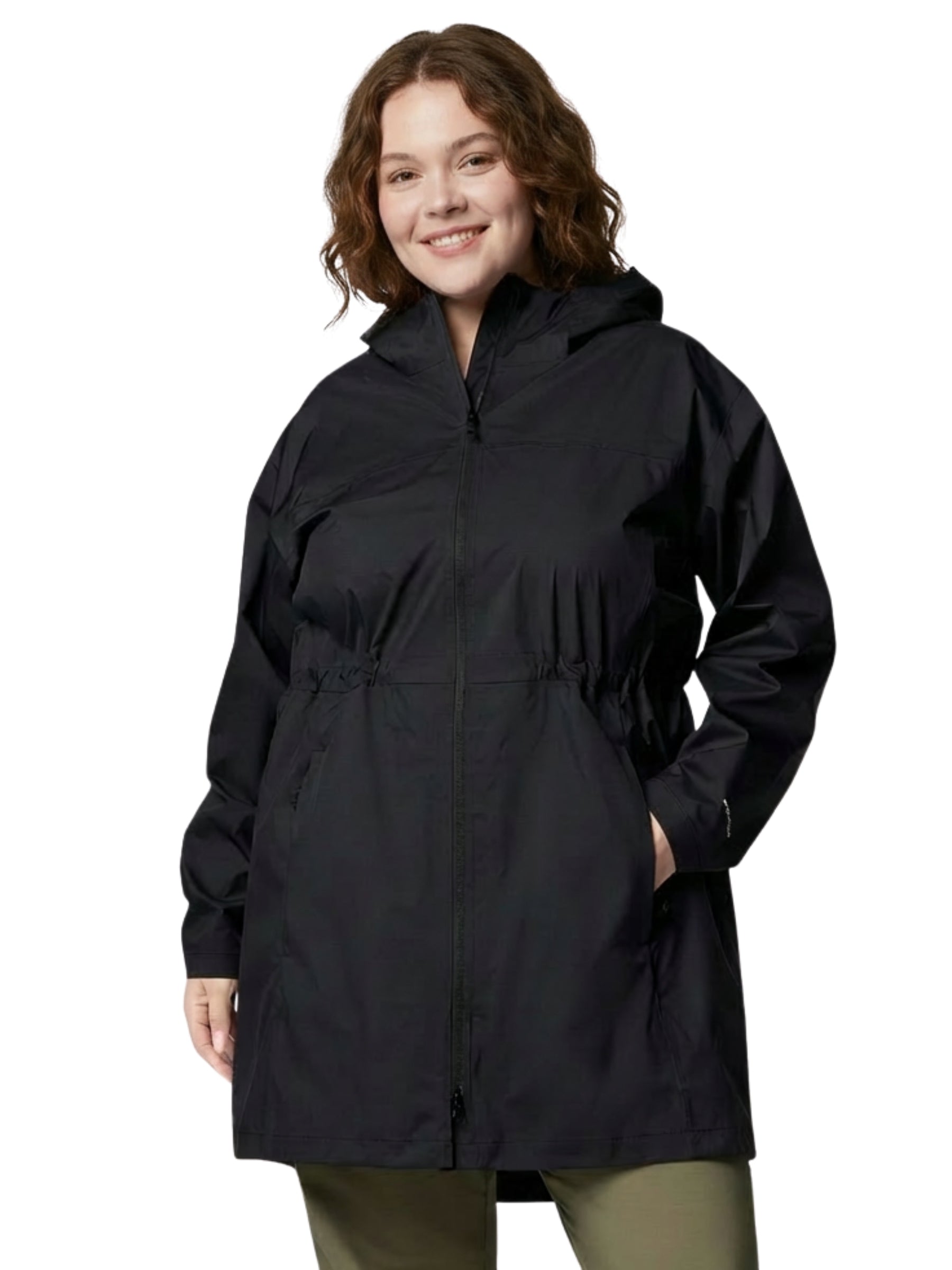 Weekend Adventure II Long Shell Coat Plus Size - Black