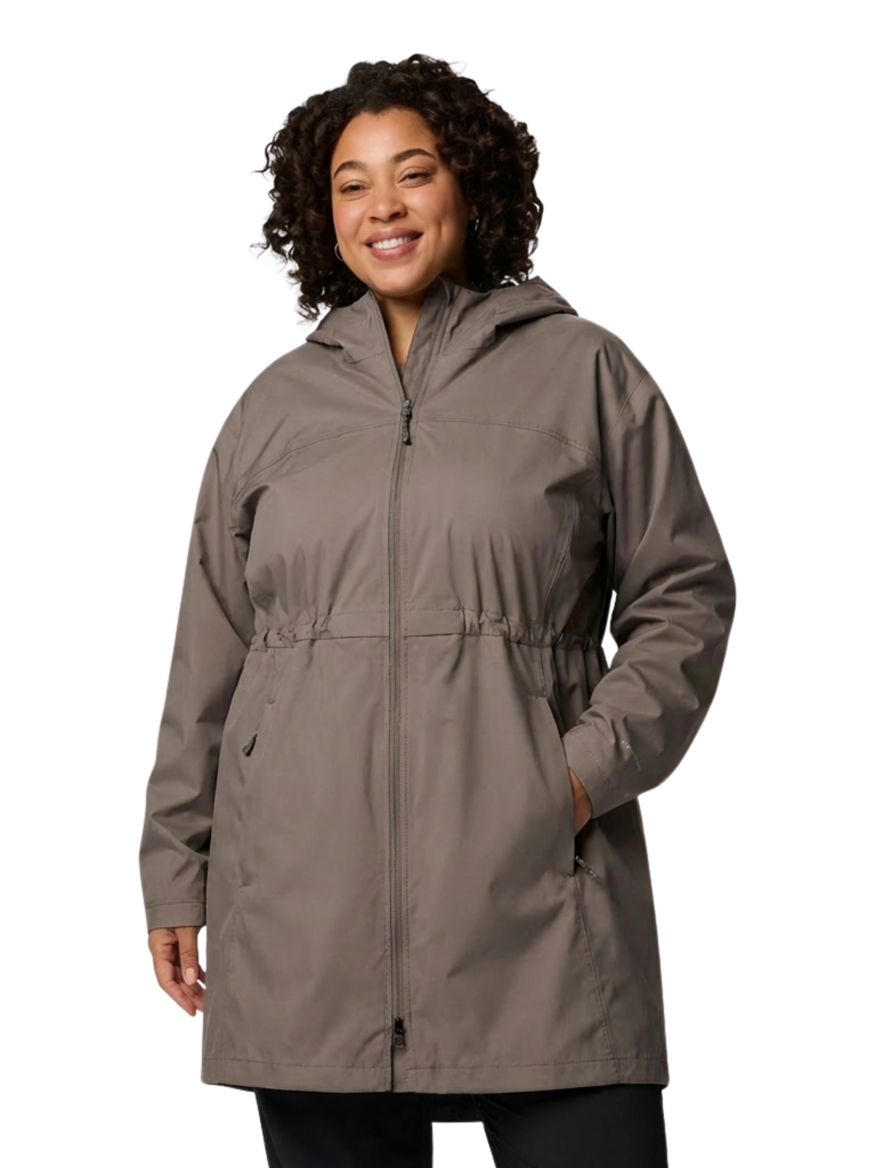 Weekend Adventure II Long Shell Coat Plus Size - Iron