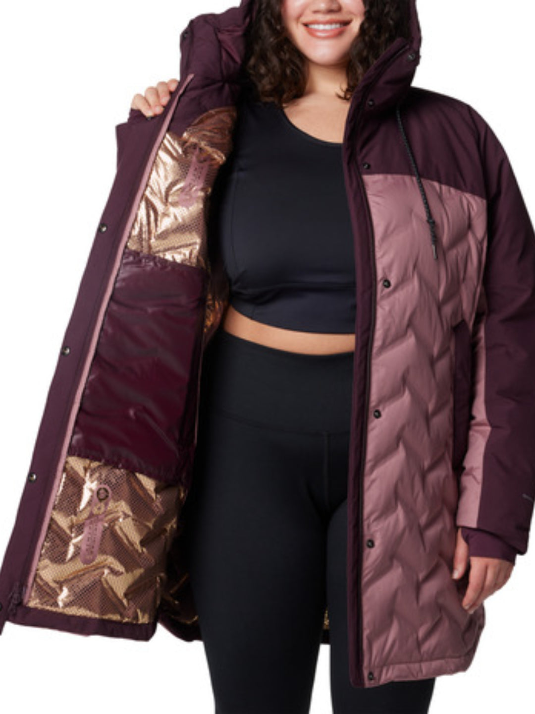 Mountain Mid-Length Coat Croo III Plus Size from Columbia