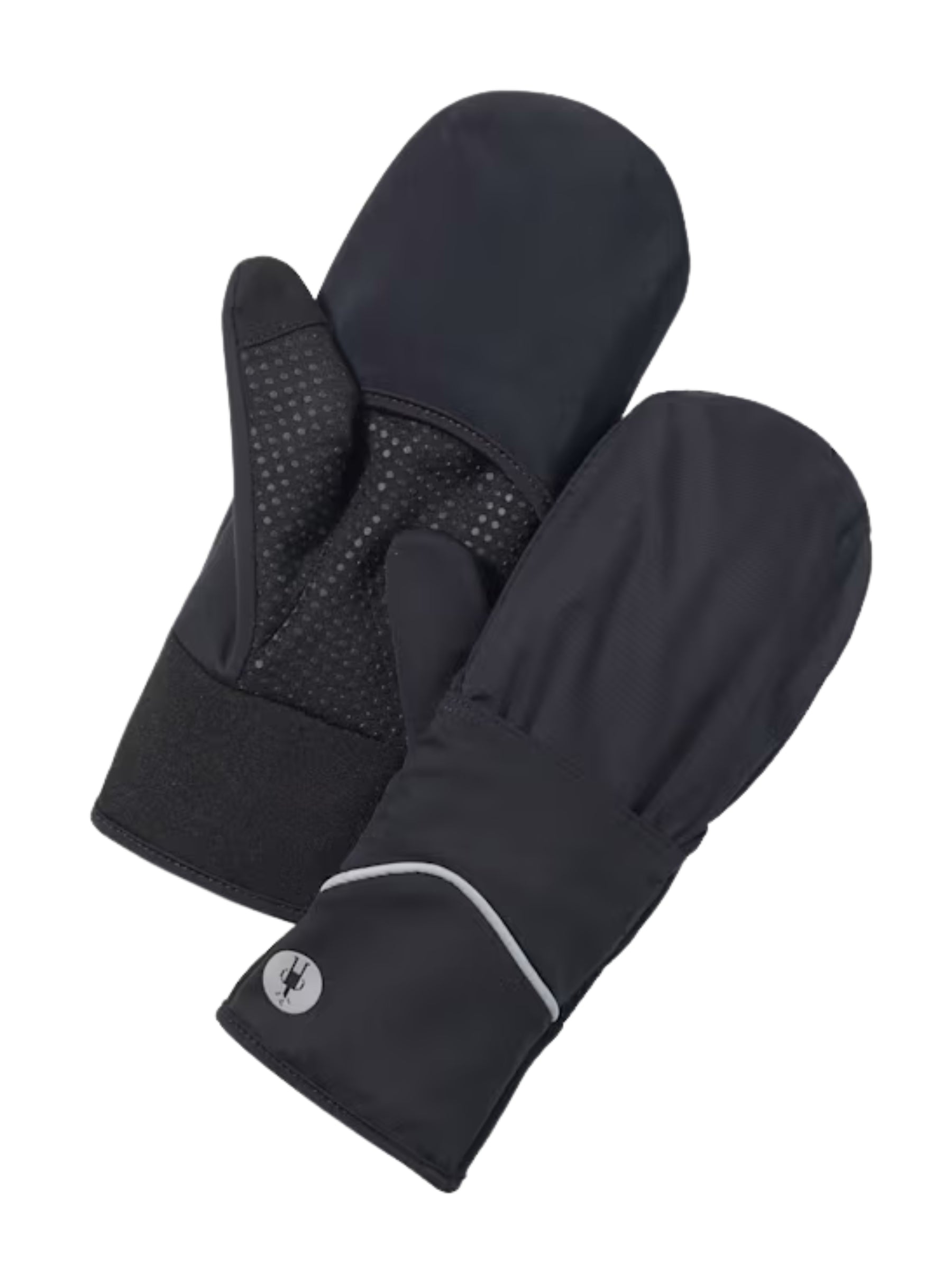 Mitaine de Sport Coupe-Vent en Molleton - Noir