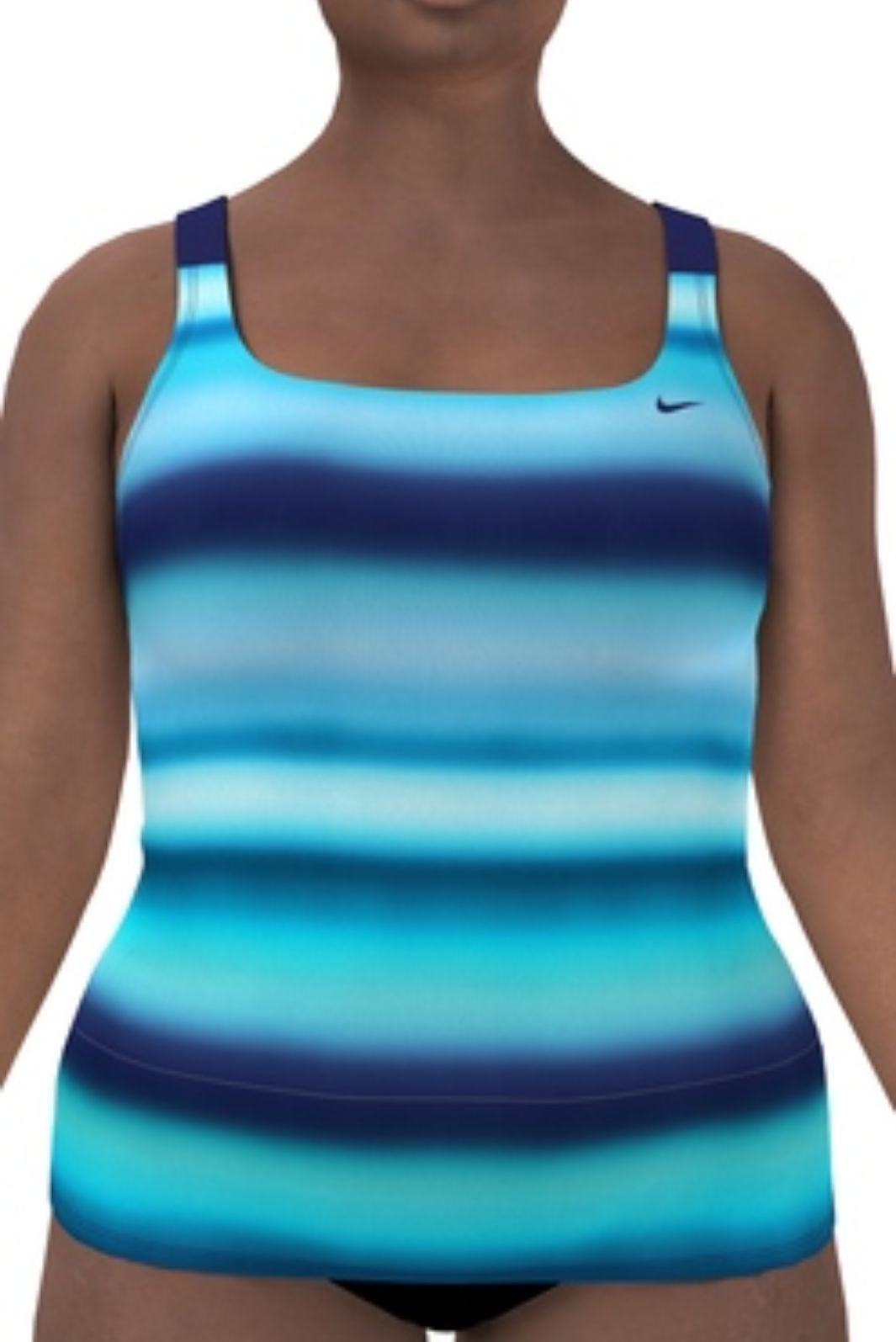 Tankini Horizon Stripe V-Back  Pour Femme Taille Plus de Nike