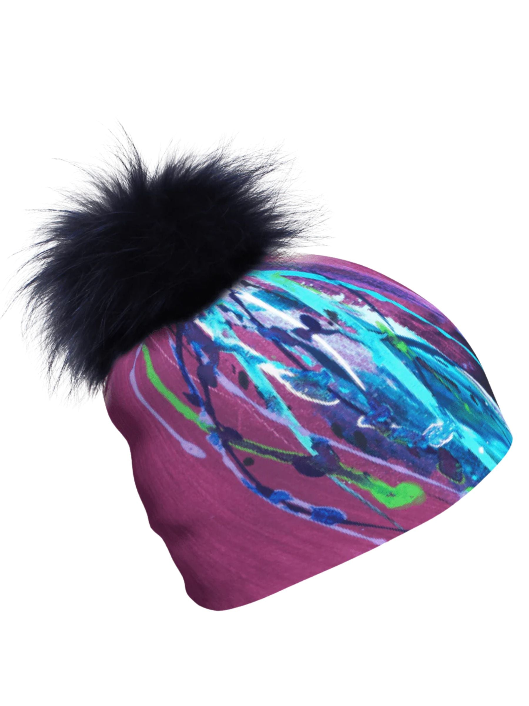 Espoir Hat with Removable Pompom (Pink) by Lalita'S Art Shop