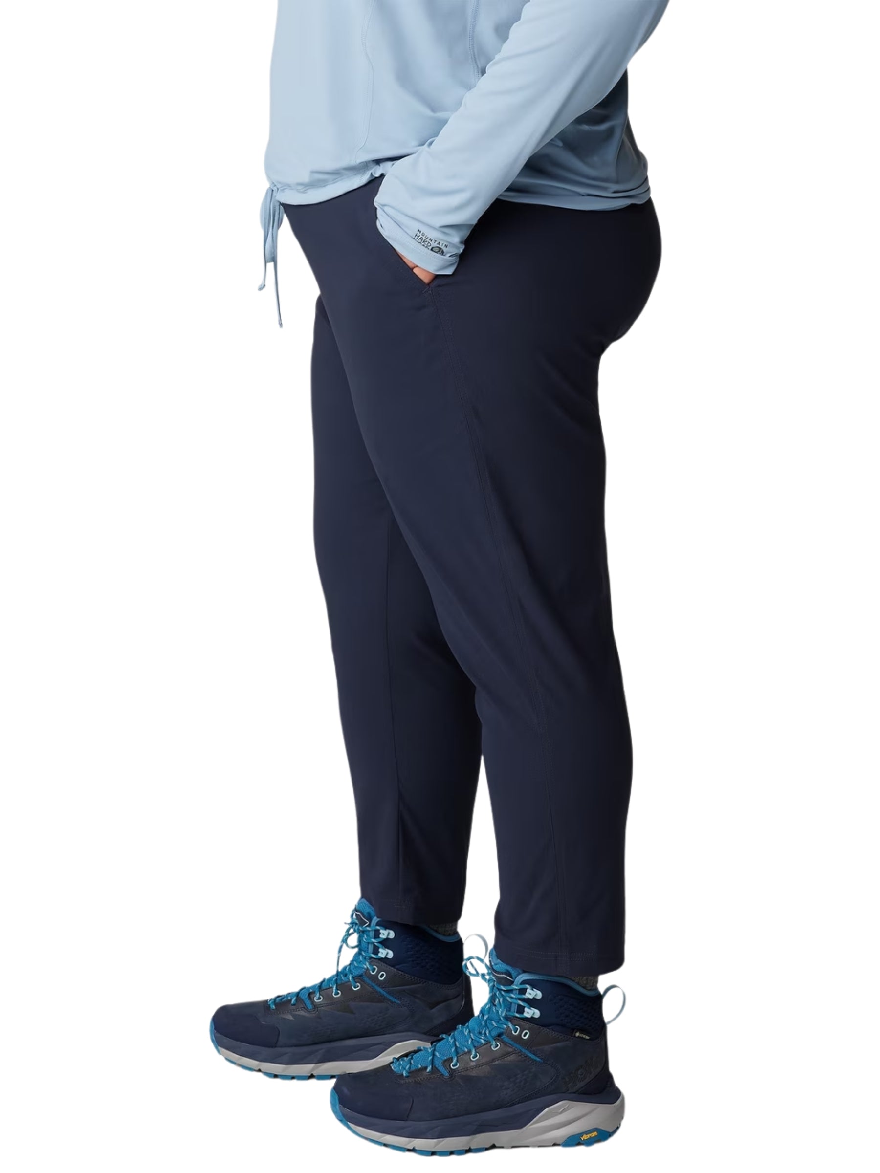 Dynama Plus Size cropped pants - Abyss