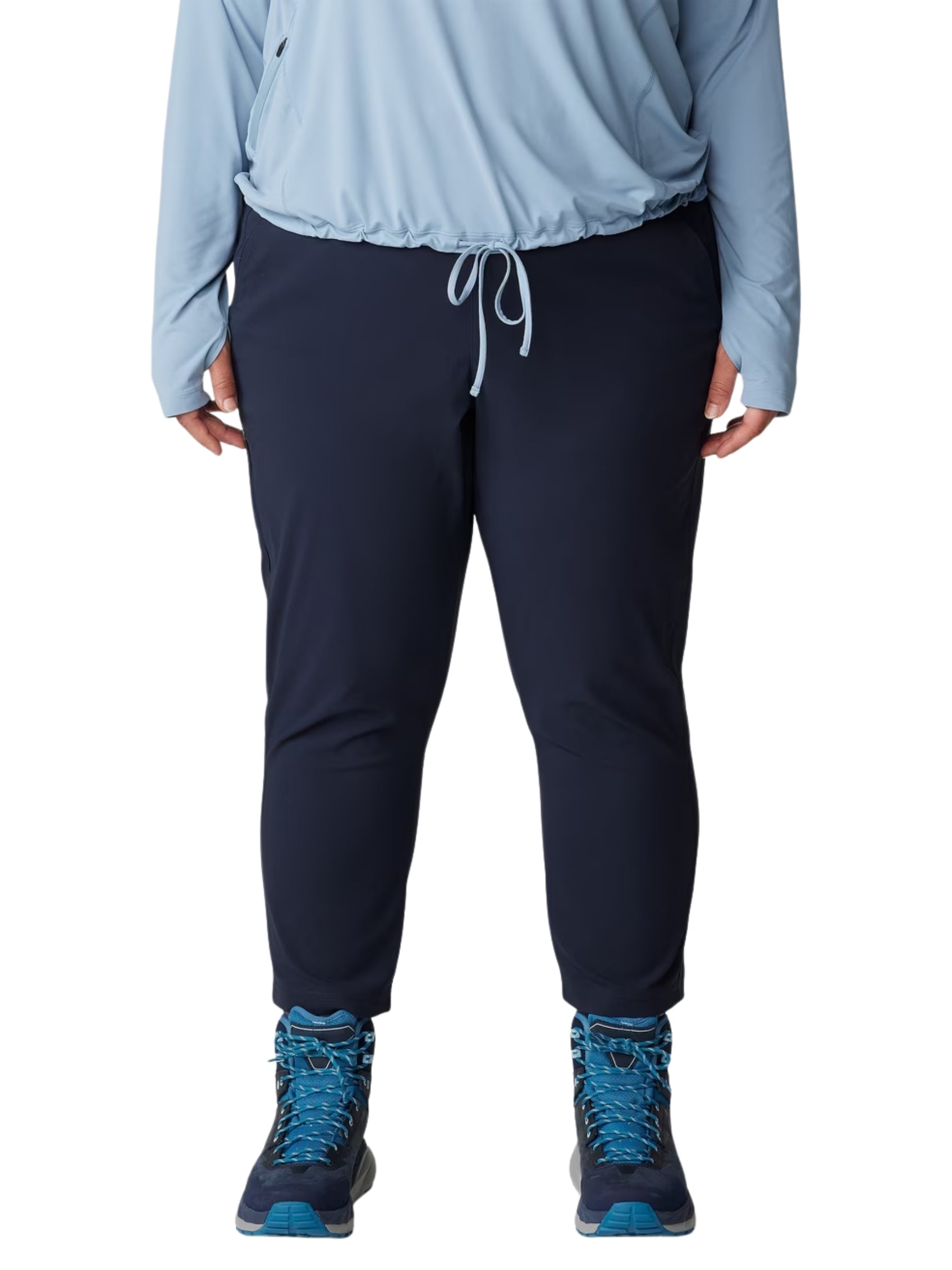 Dynama Plus Size cropped pants - Abyss