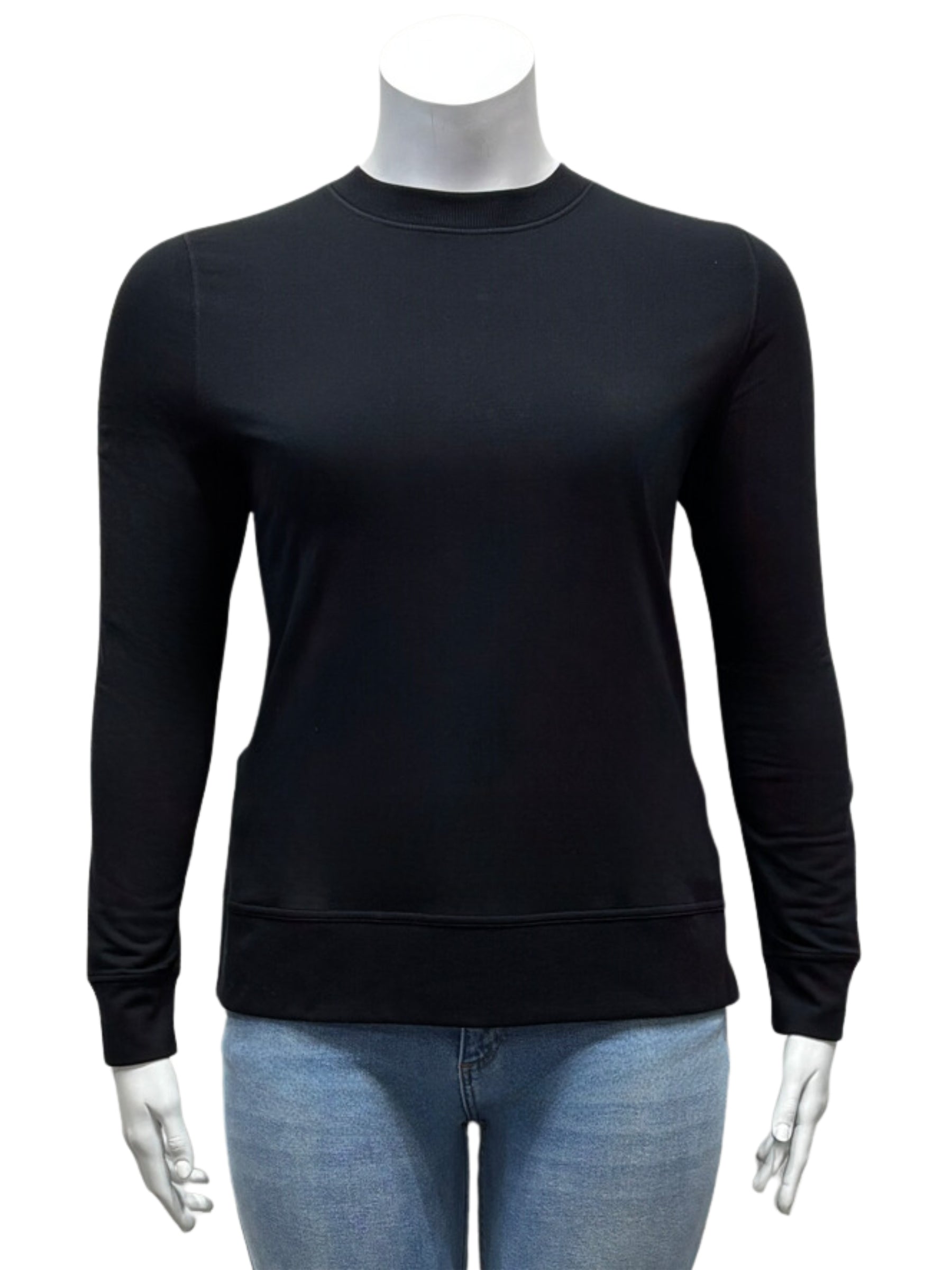 MPG Plus Size Serene Side Slit Pullover (Black)