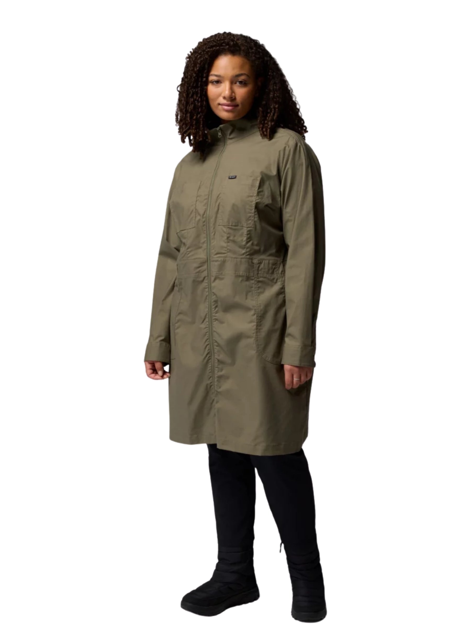 Robe Brea Falls Taille Plus - Stone Green