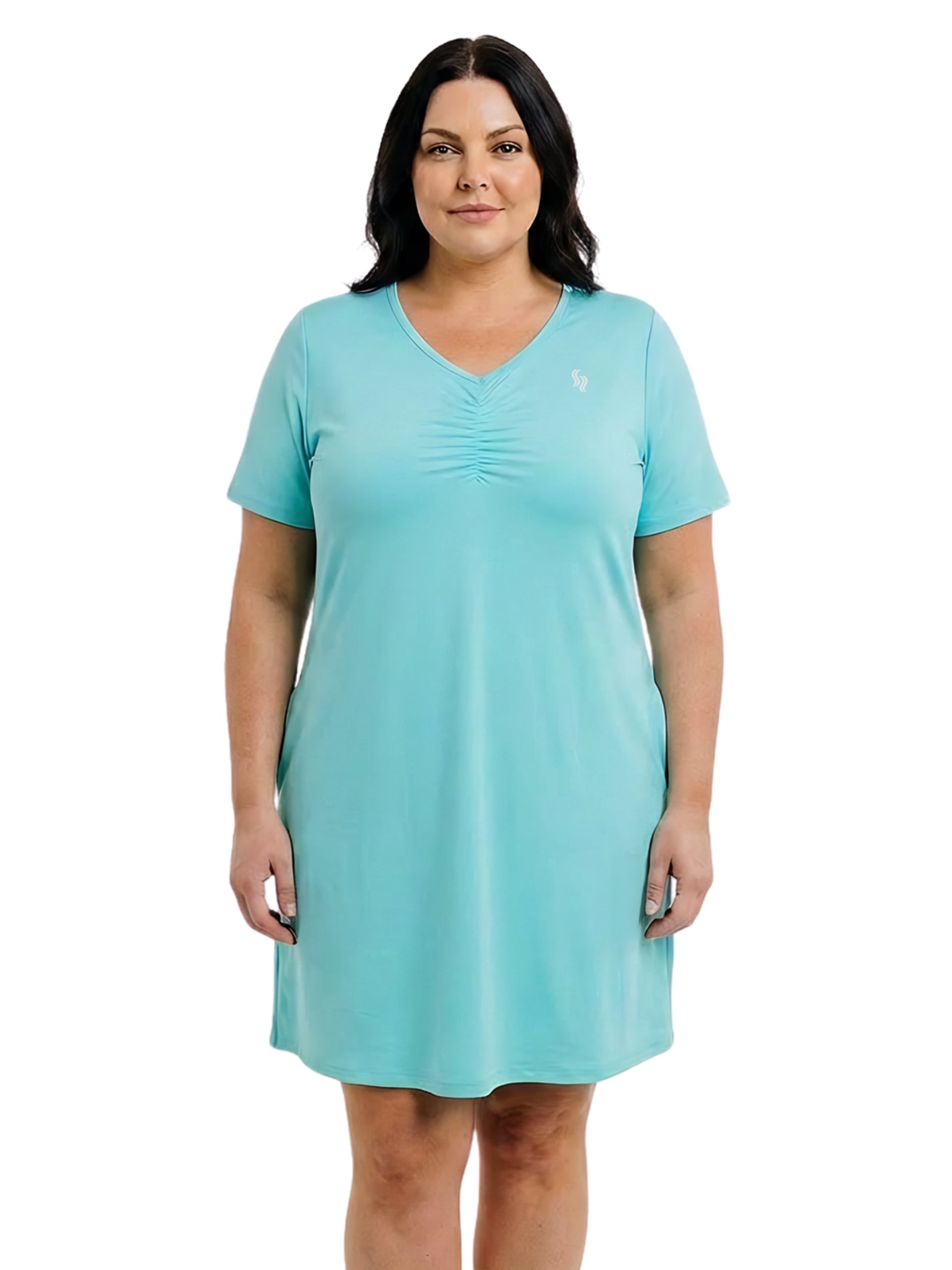 Robe Momentum II Taille Plus - Bleu