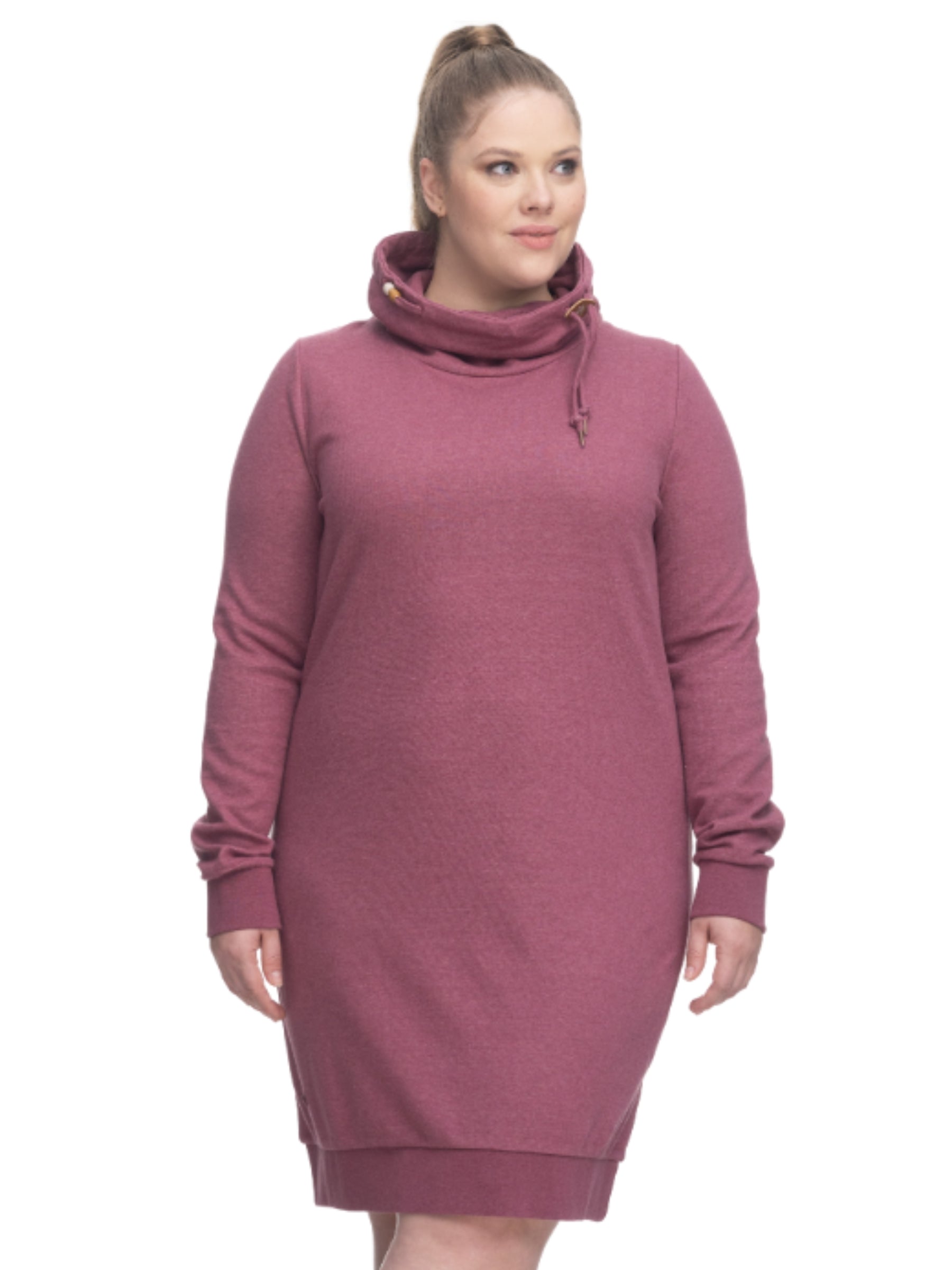 Robe Chloé Solid Taille Plus - Plum