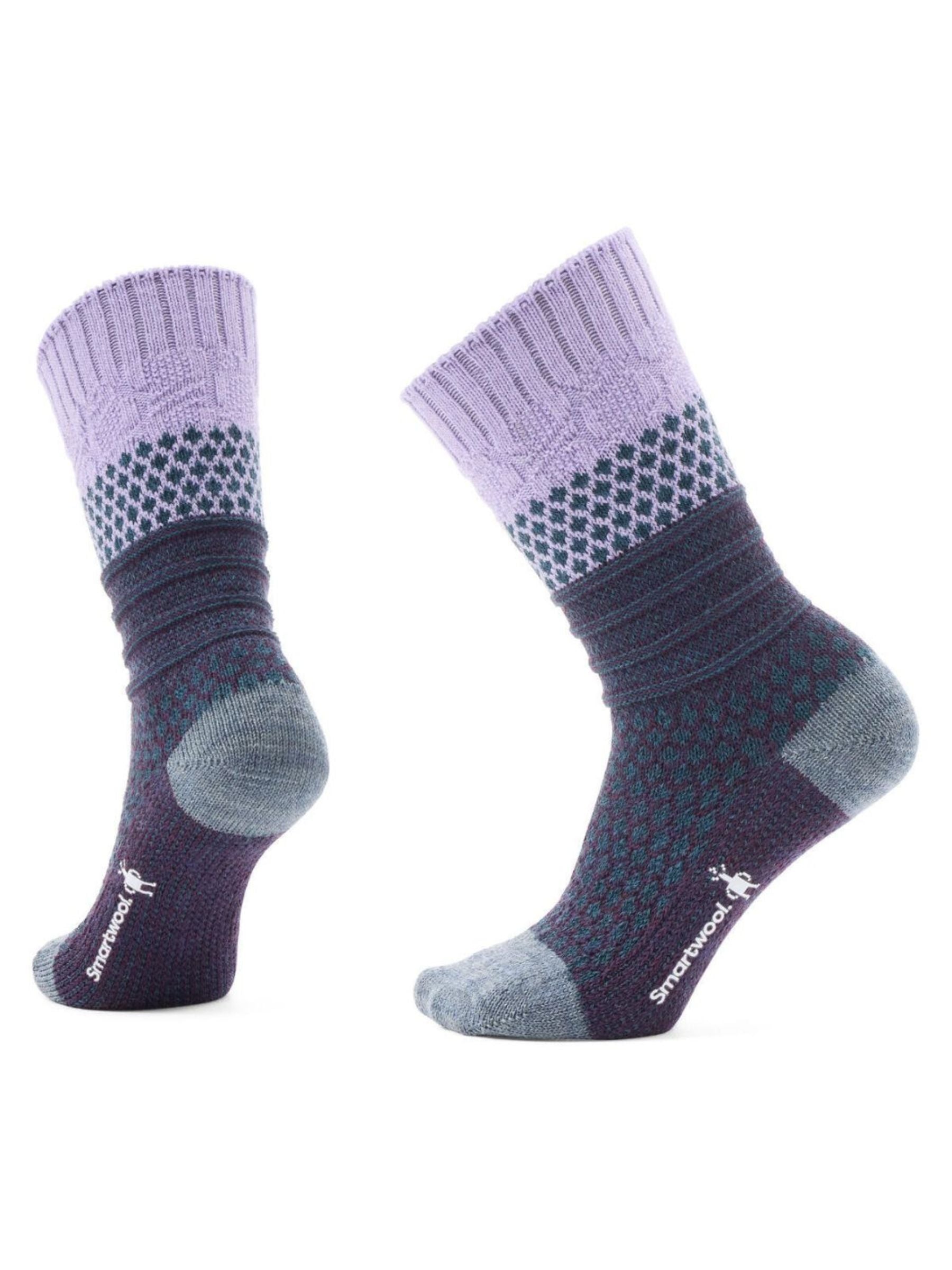 Bas De Tous Les Jours Popcorn À Torsades (Ultra Violet) de Smartwool