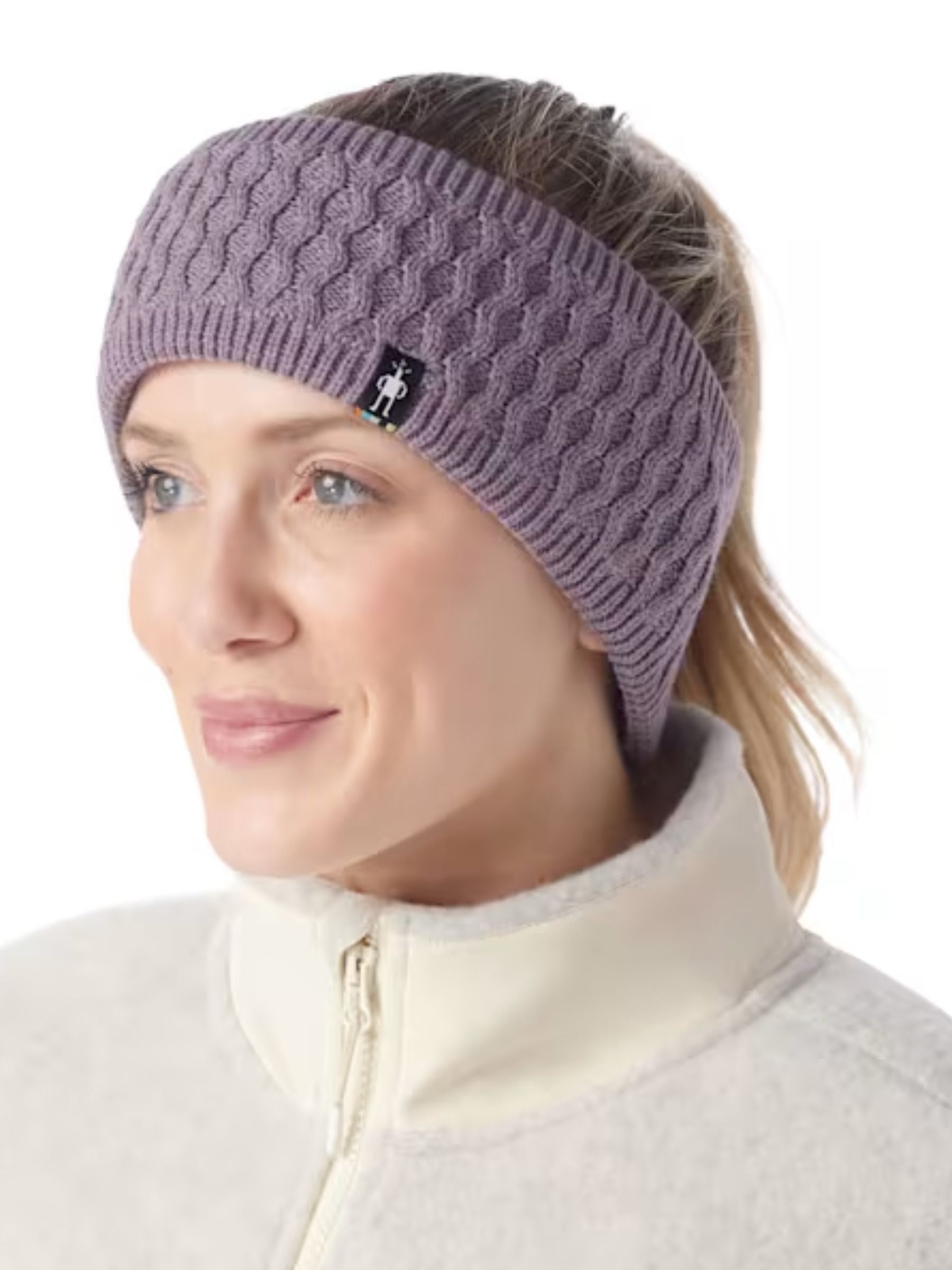 Smartwool Fleece Lined Headband (Chalk Violet Heather)