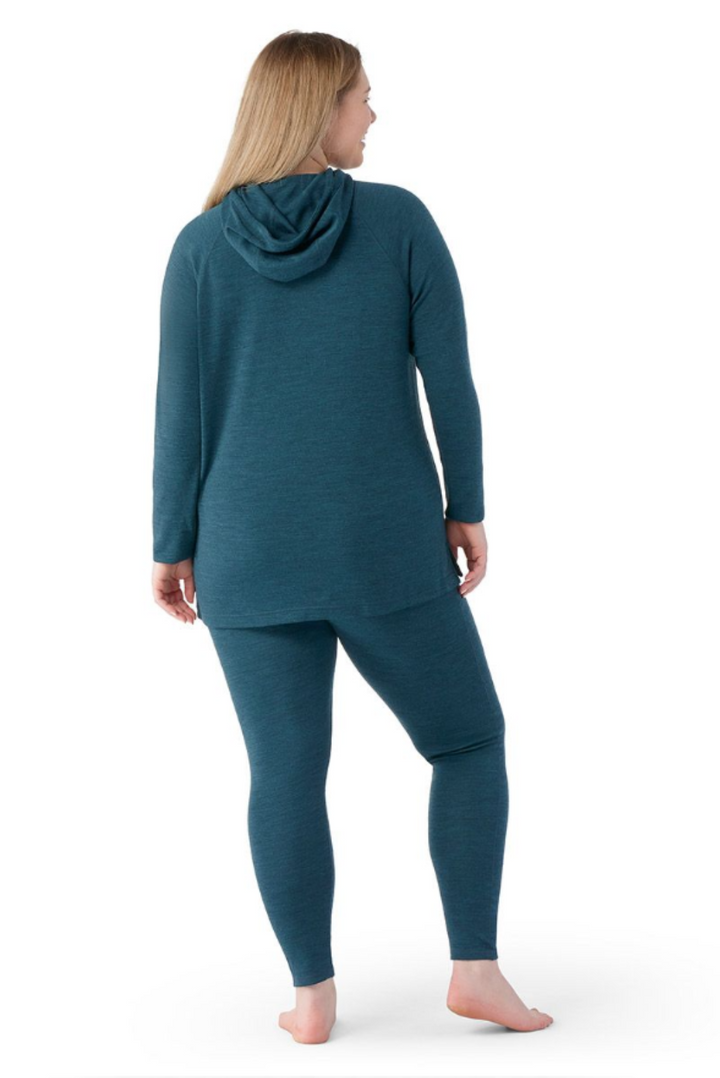 Plus Size Merino Wool Thermal Hoodie with Draped Collar from Smartwool