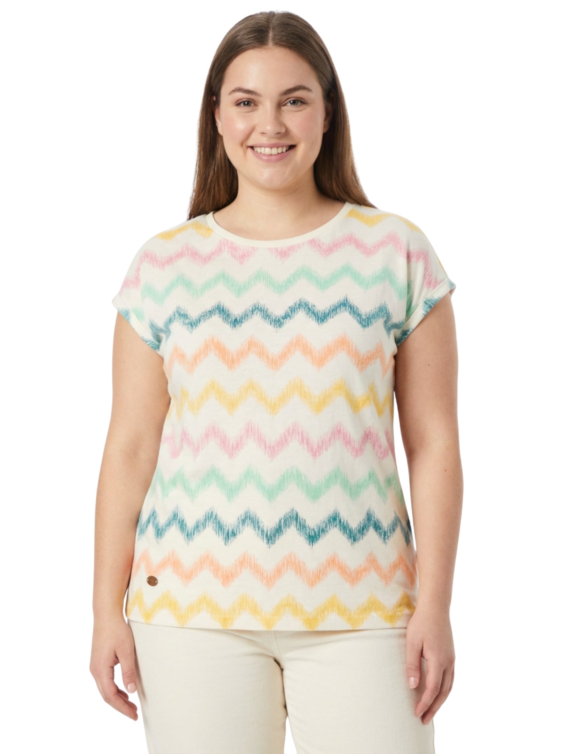 T-shirt Diona Print Taille Plus - Multi Combo