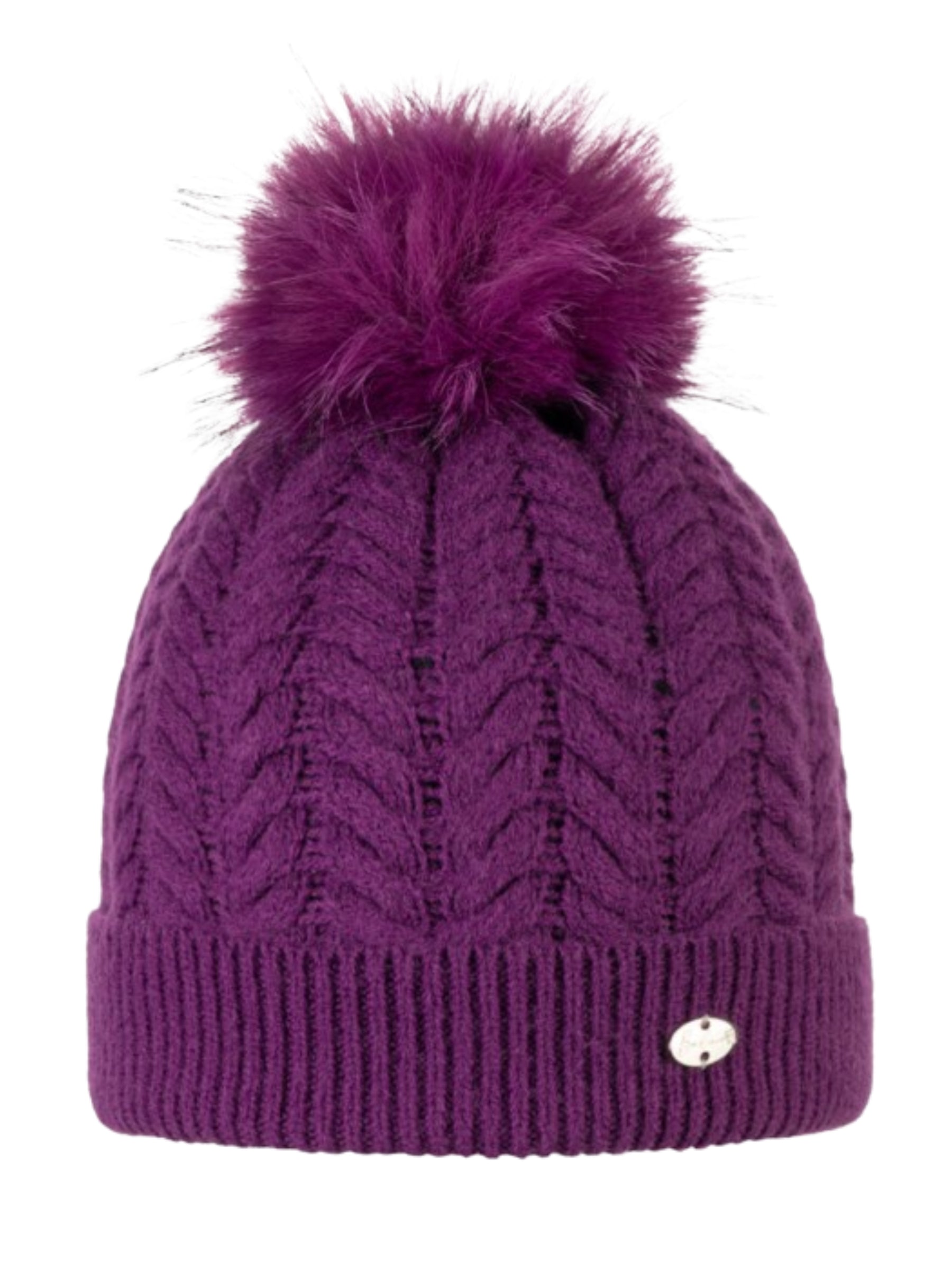 Tuque à Pompon Amelia - Plum